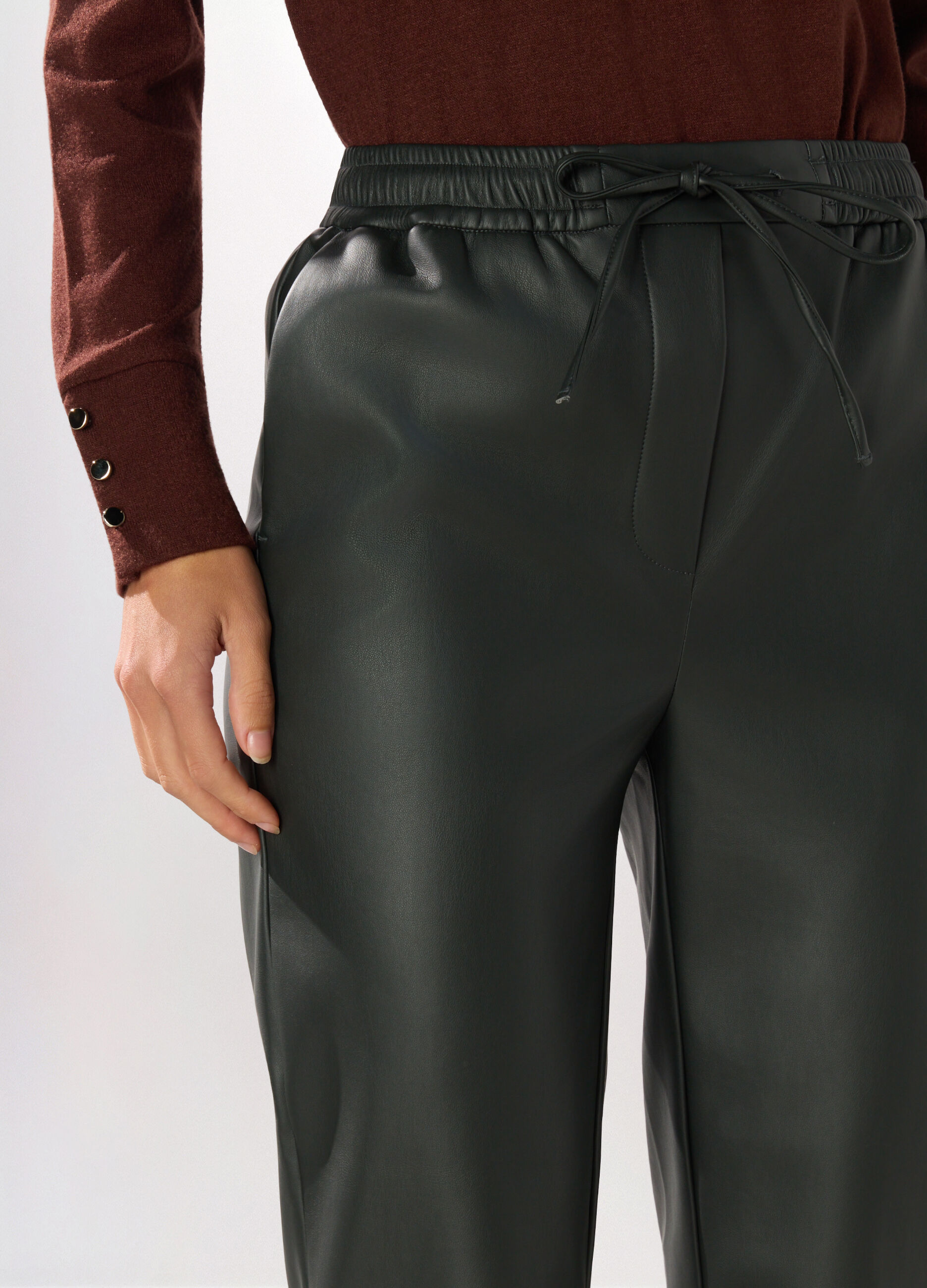 Jogger in eco pelle donna_2