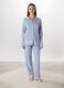 Pantalone lungo pigiama in cotone donna_0