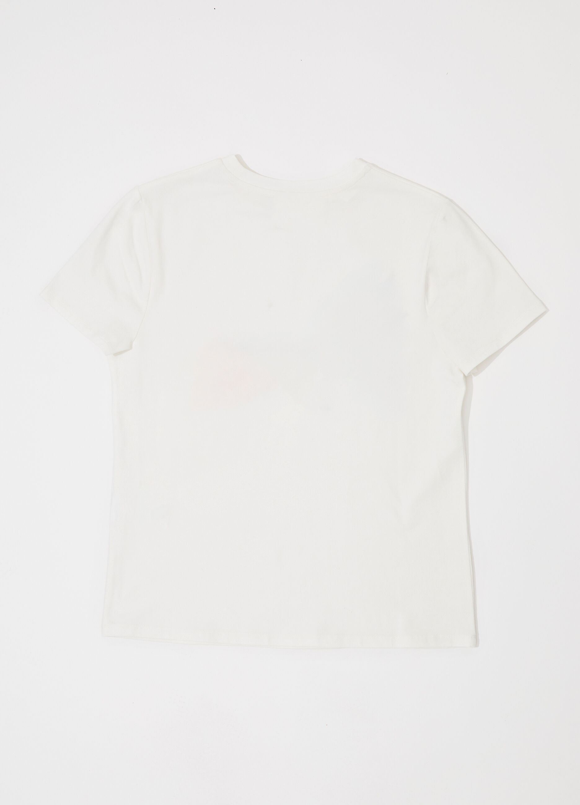 T-shirt in cotone stretch con ricami donna_5