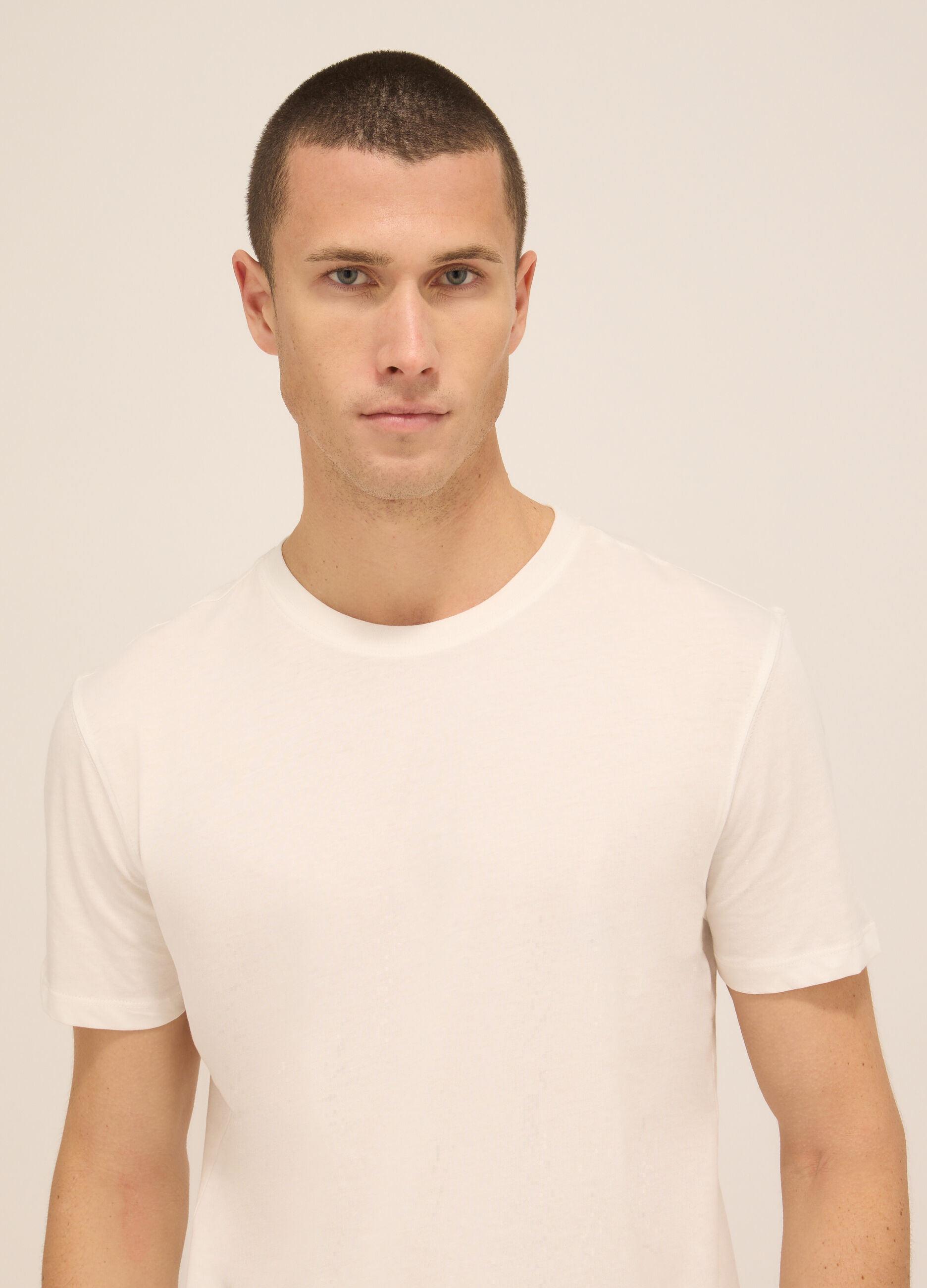 T-shirt girocollo in jersey di cotone uomo_2