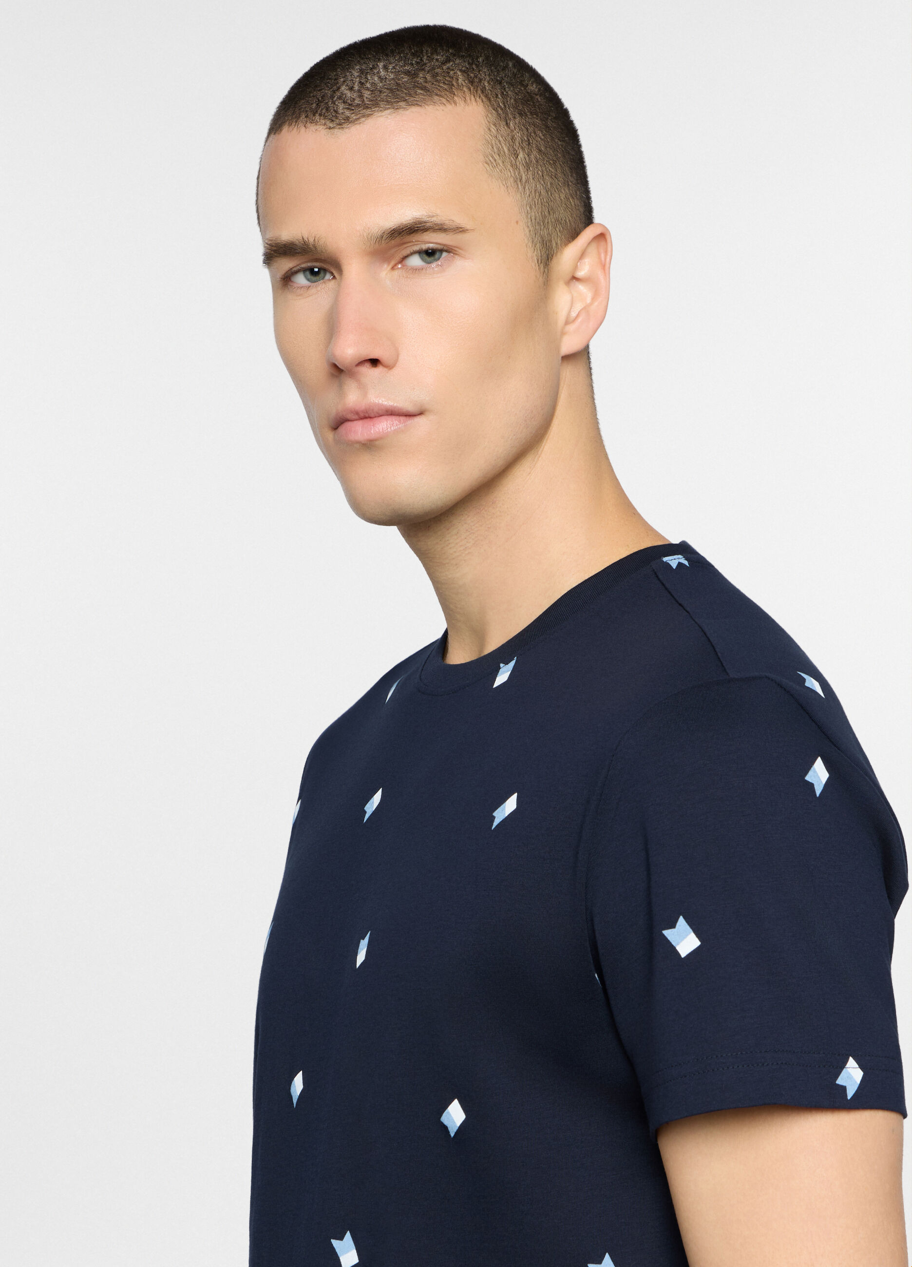 Pigiama corto in jersey con stampa uomo_2