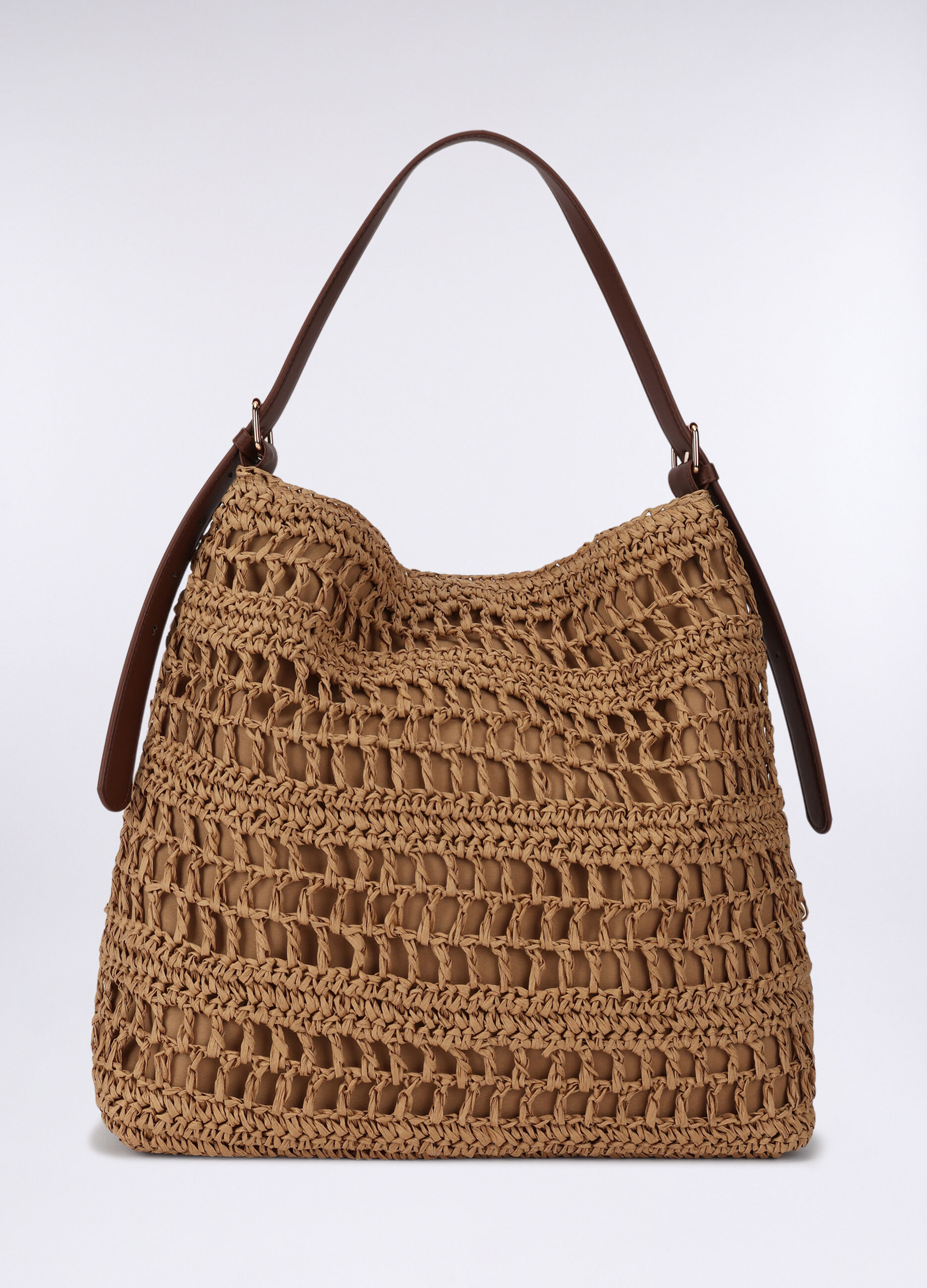 Borsa a spalla in carta tessile donna_0