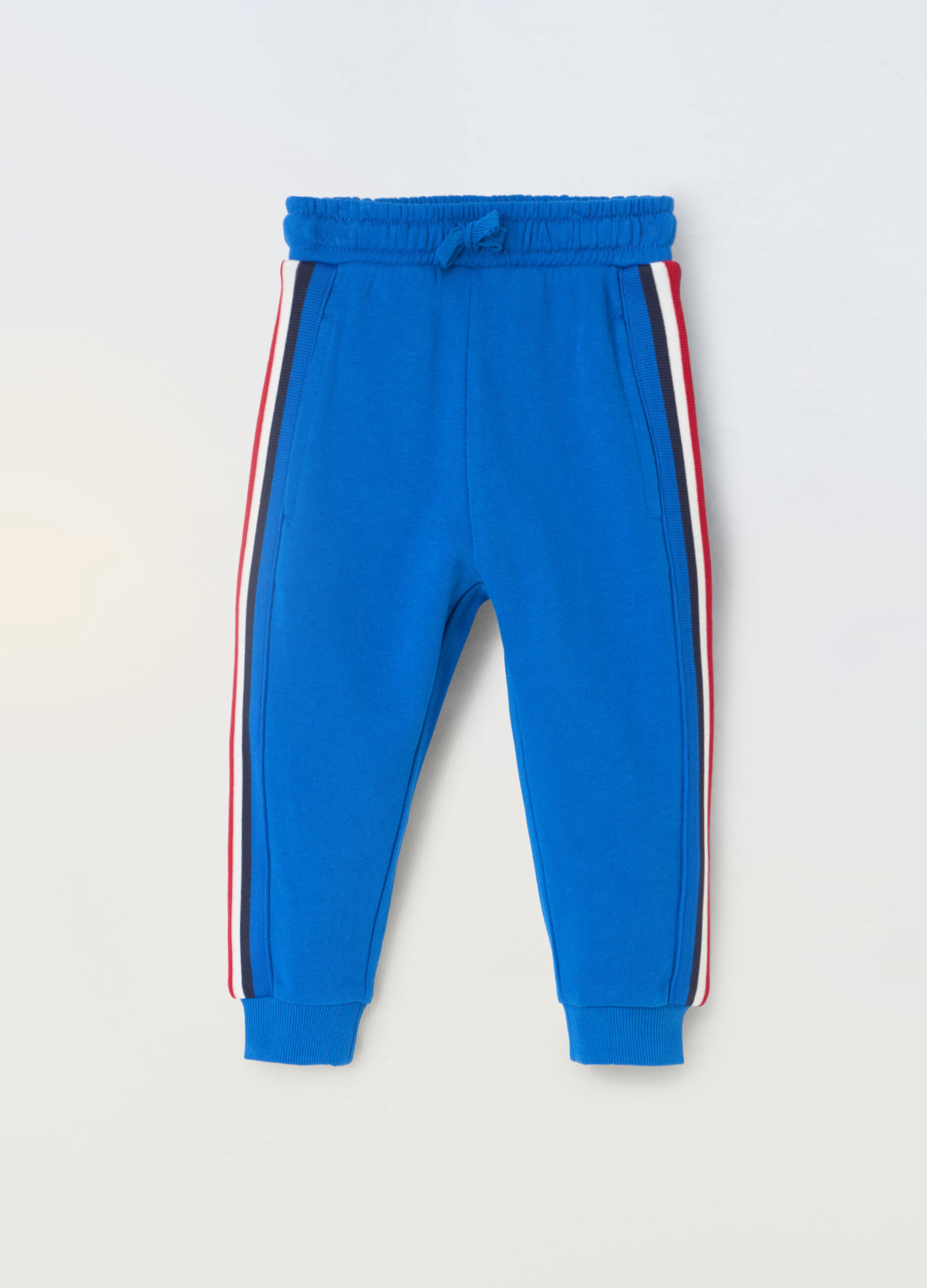 Joggers in french terry di puro cotone neonato_0