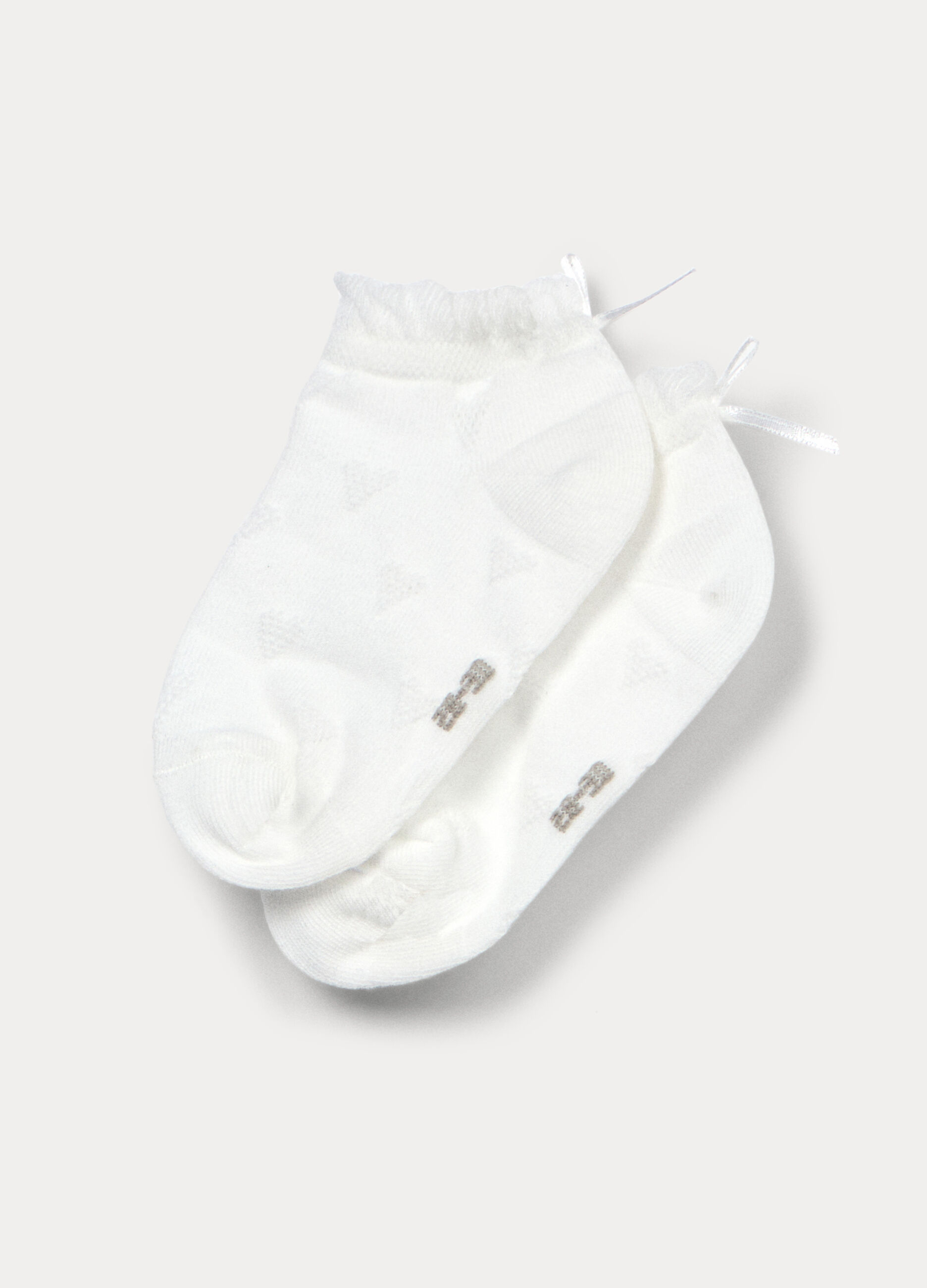 Calze corte jaquard misto cotone_1