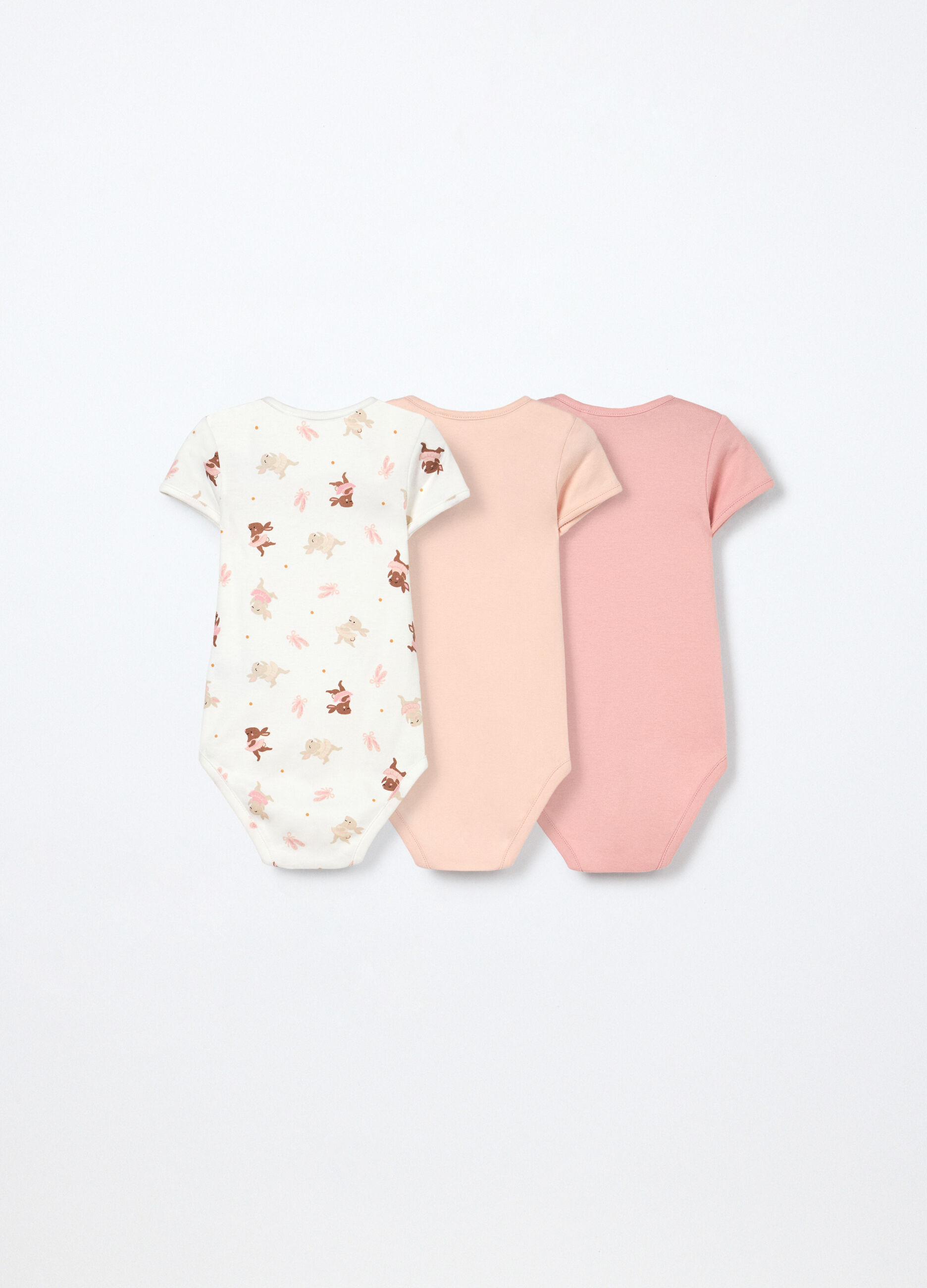 Pack 3 body in interlock di puro cotone neonata_1