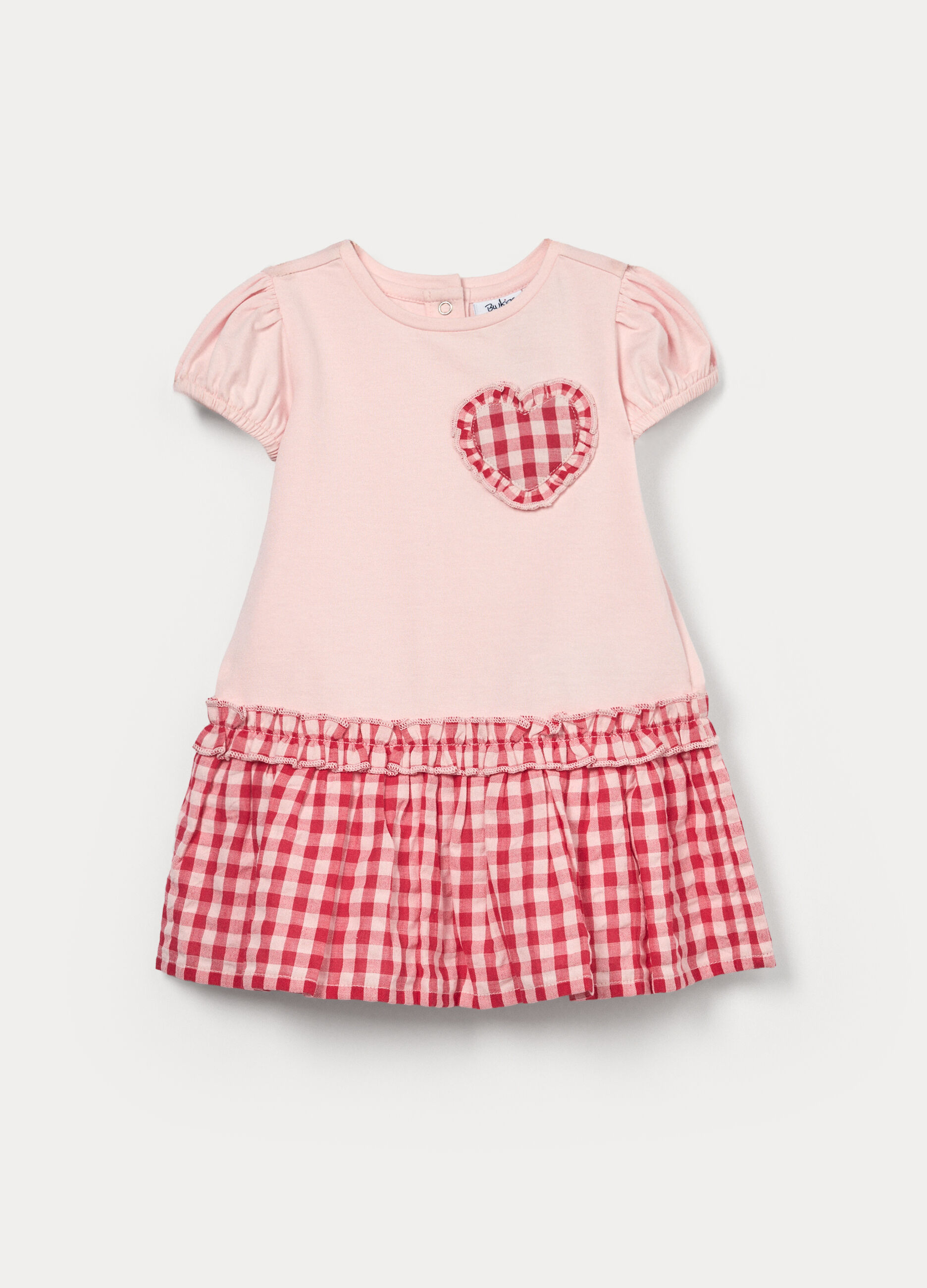 Vestito in jersey di cotone stretch bimba_0