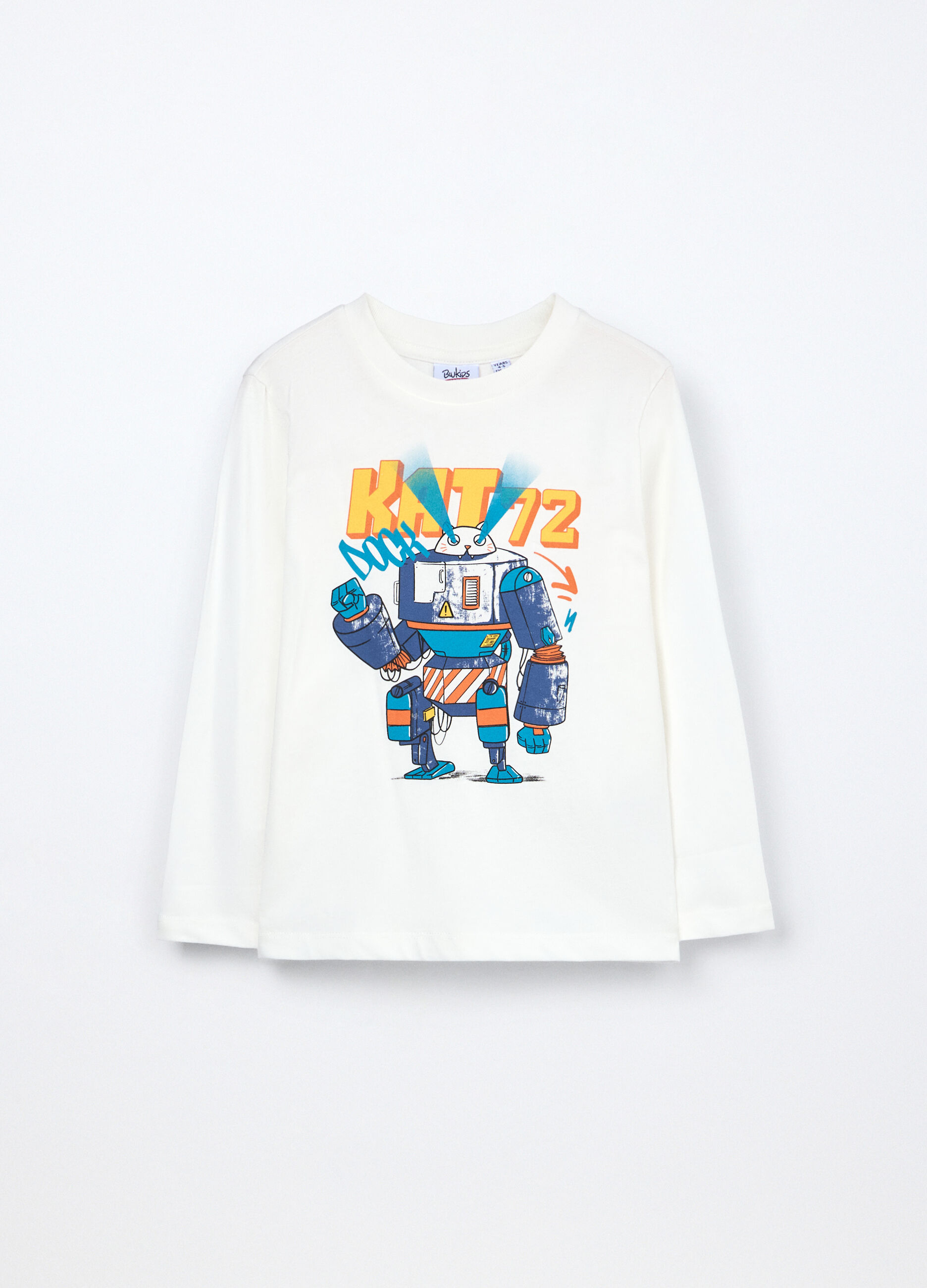 T-shirt in jersey di puro cotone bambino_0