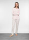 Set pigiama lungo in jersey di puro cotone donna_0