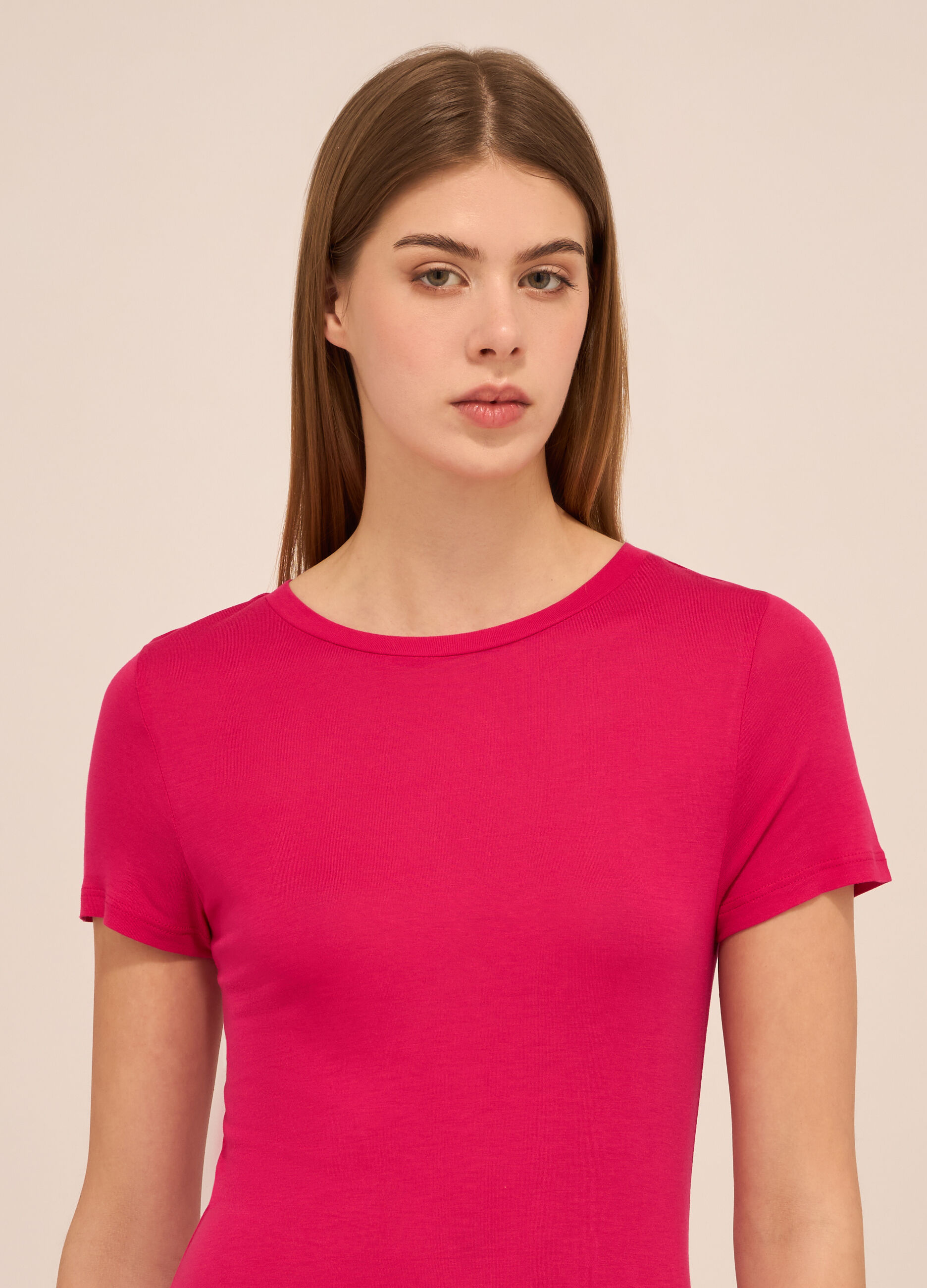 T-shirt in pura viscosa donna_2
