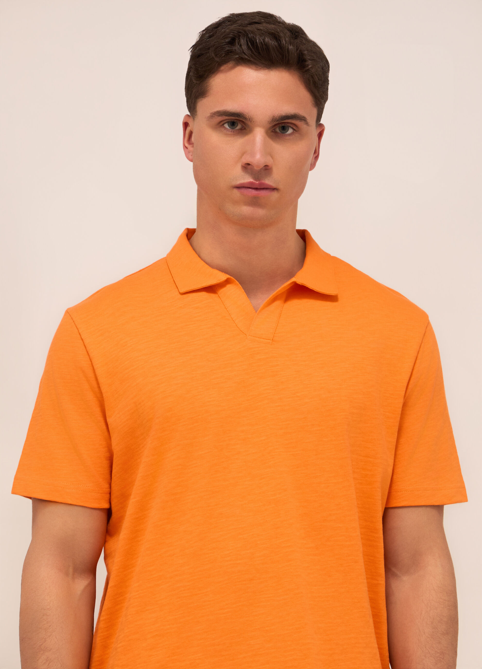 Polo in cotone mélange uomo_2