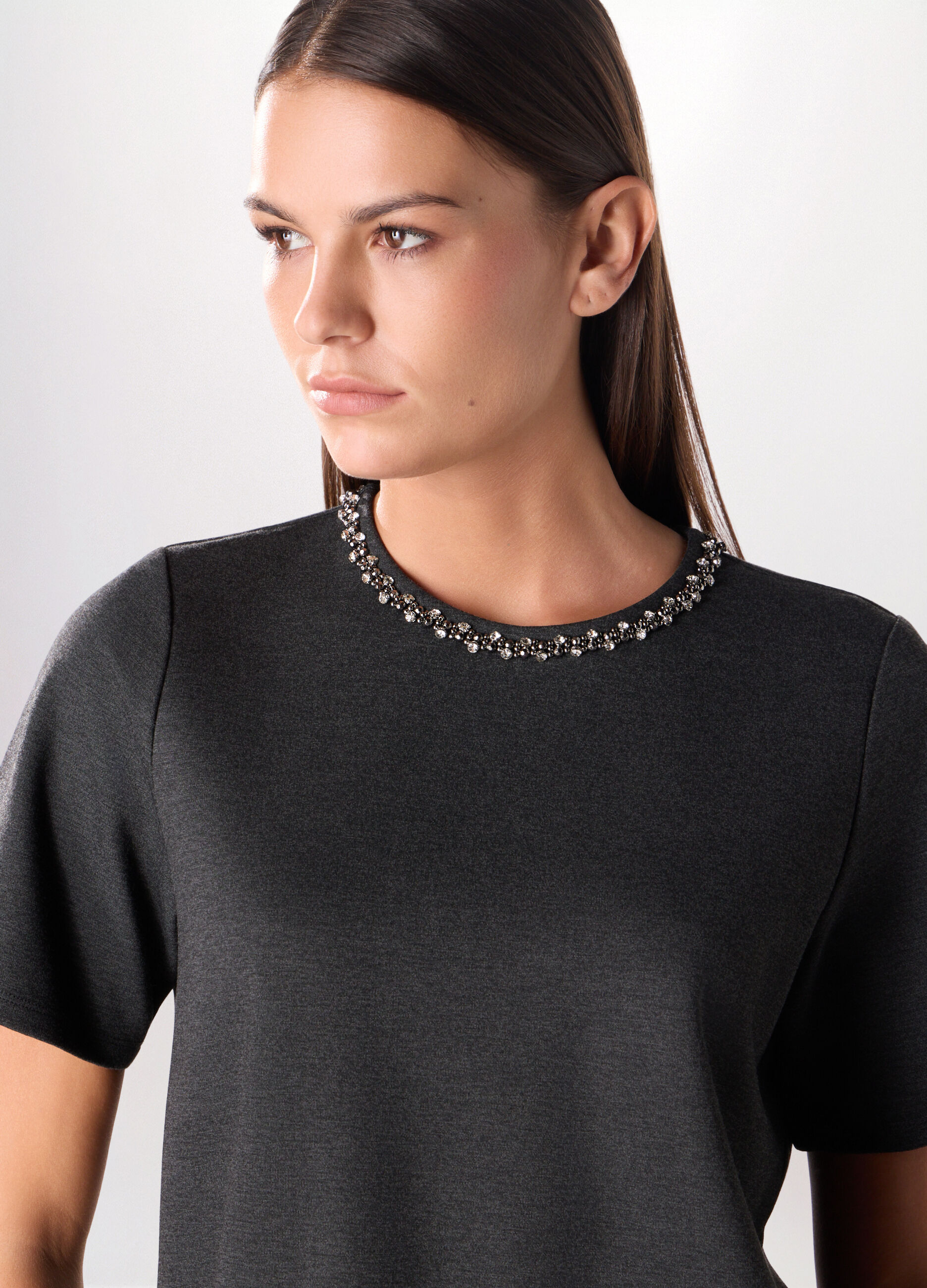 T-shirt misto viscosa donna_2