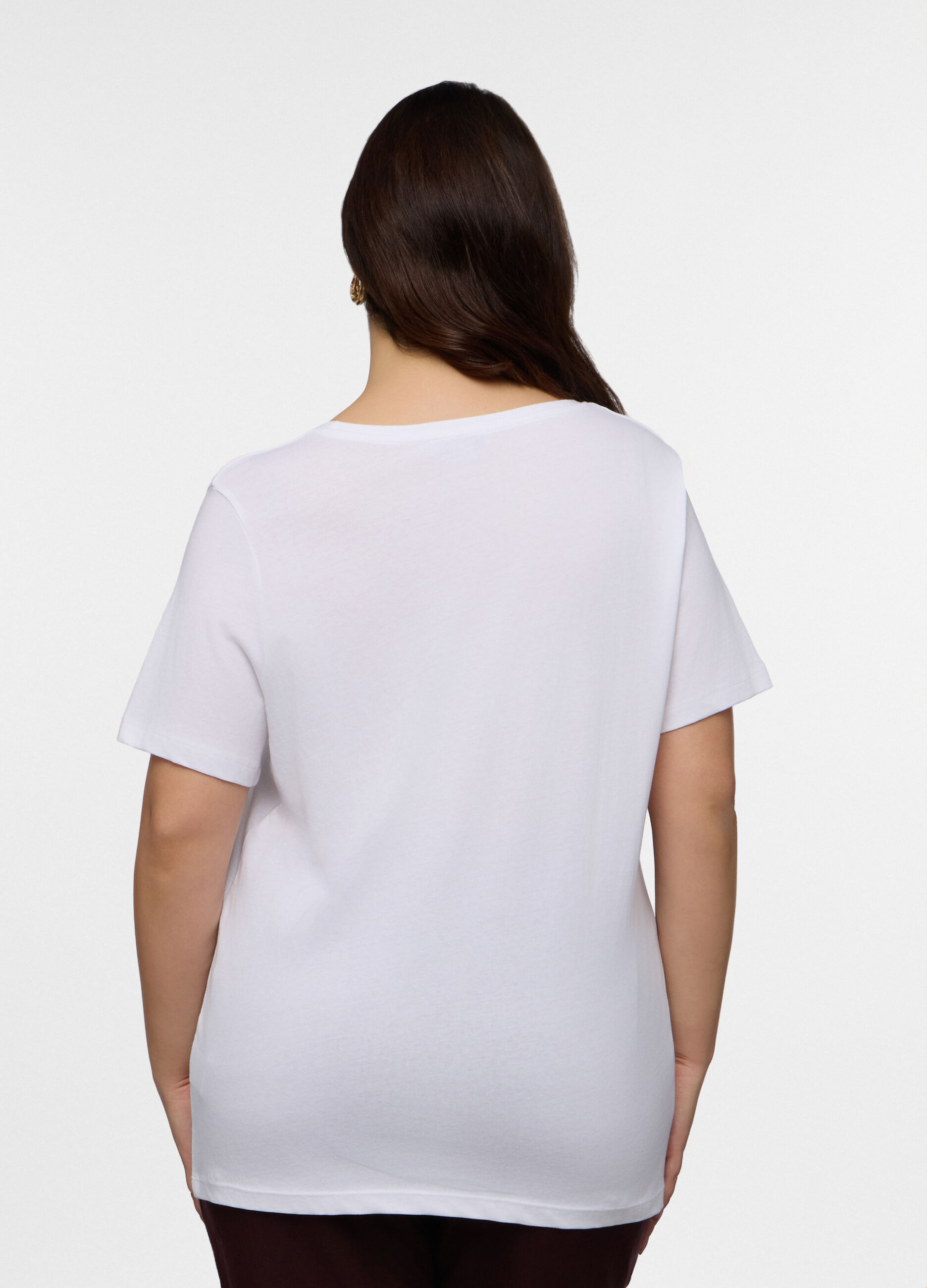 T-shirt girocollo donna curvy_1