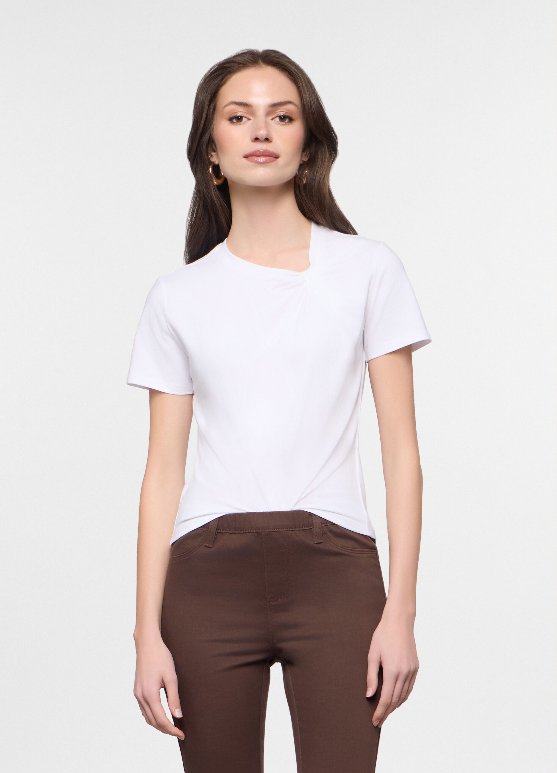 T-shirt in jersey stretch donna_0