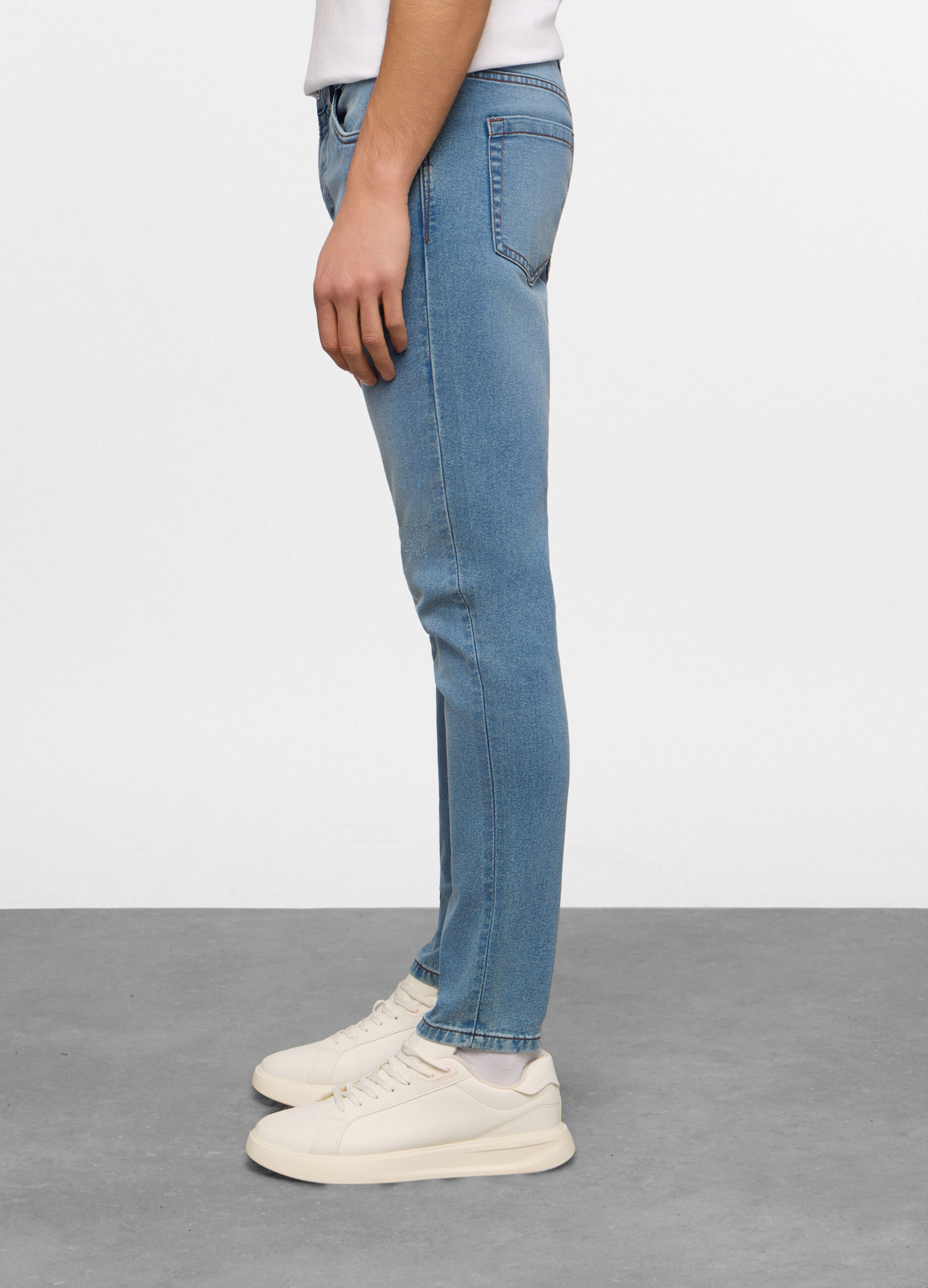 Jeans 5 tasche skinny fit in cotone stretch uomo_2