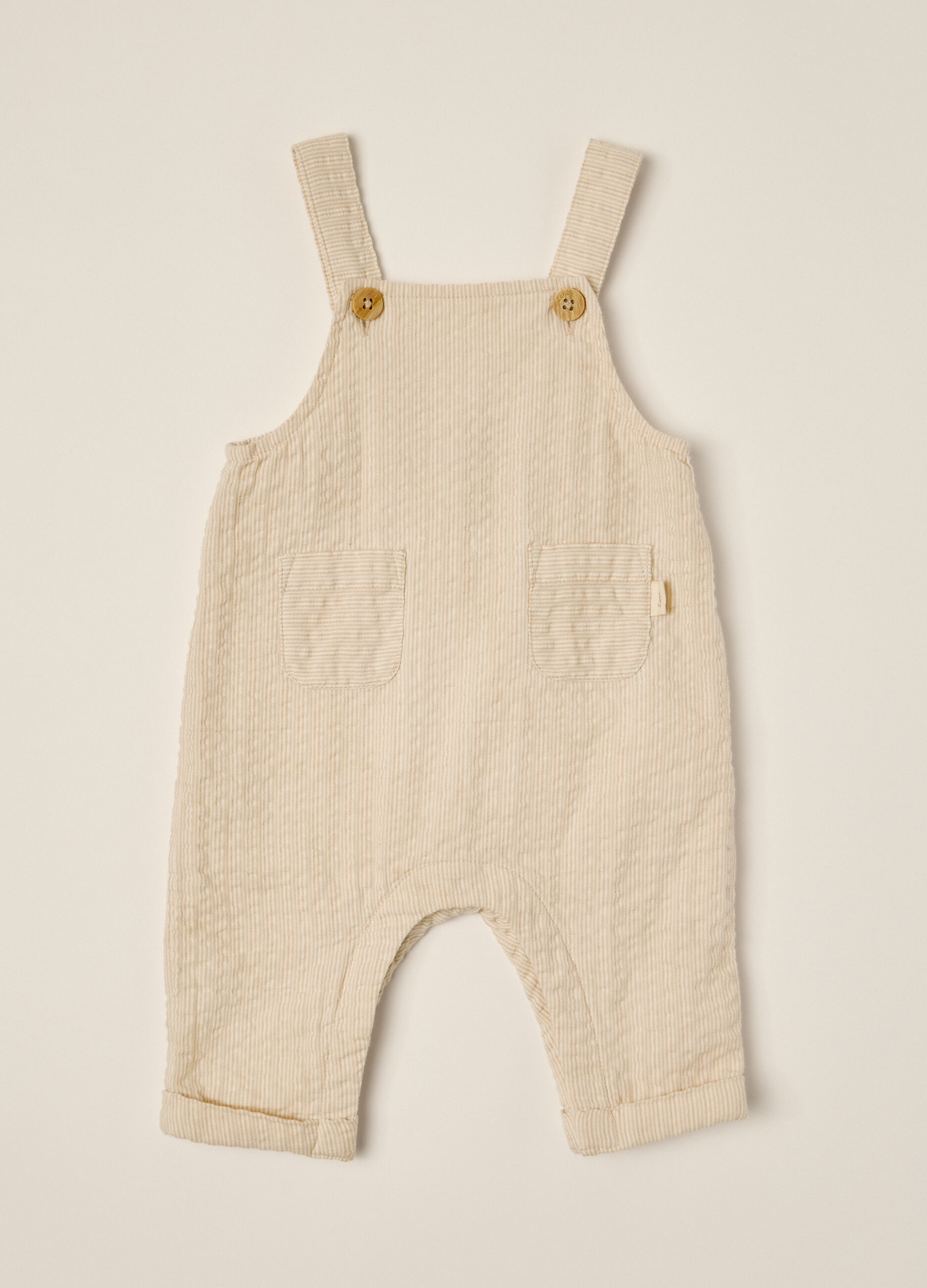 Salopette in puro cotone seersucker IANA neonato_0
