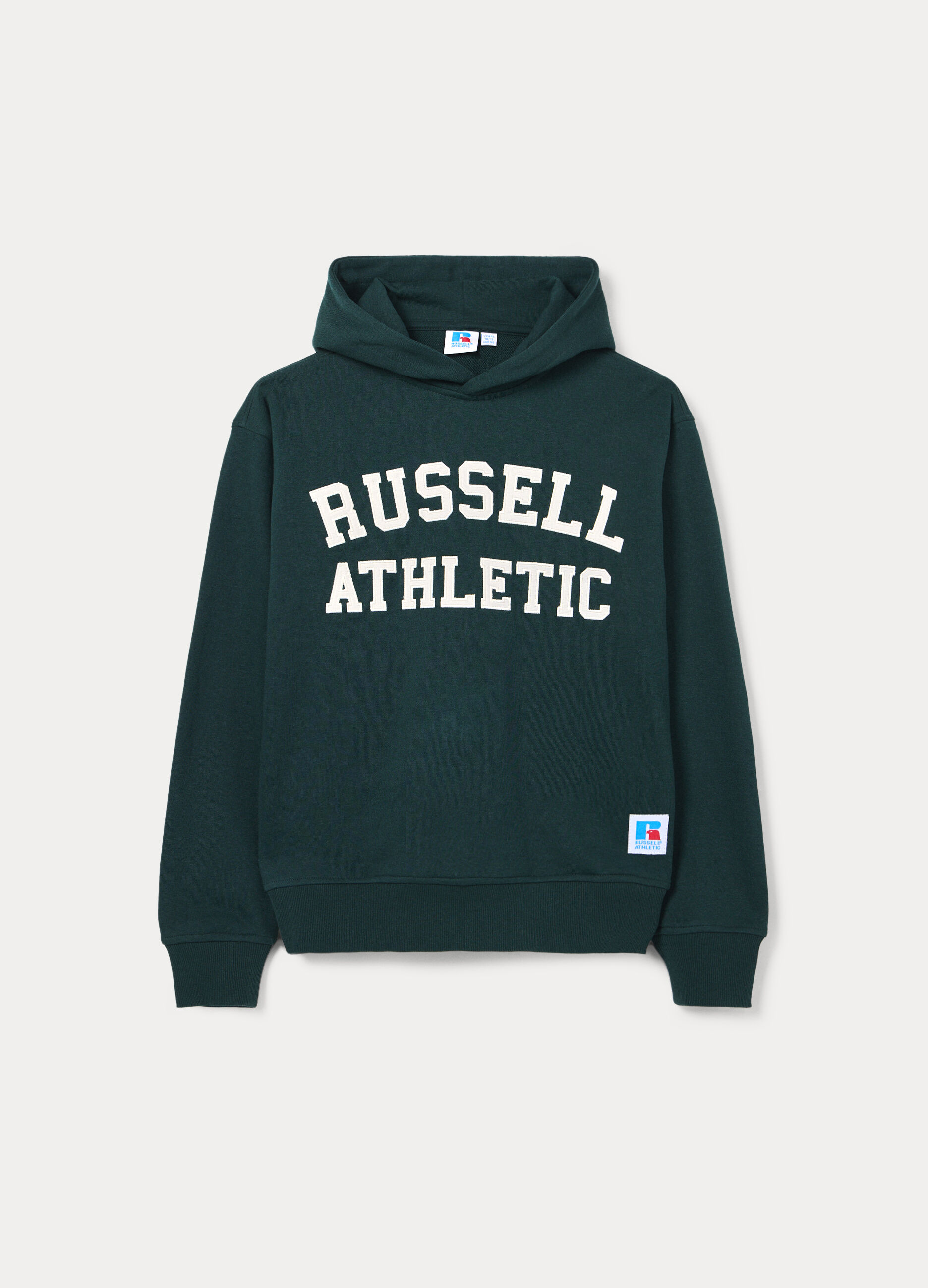 Felpa con cappuccio in french terry misto cotone ragazzo_0