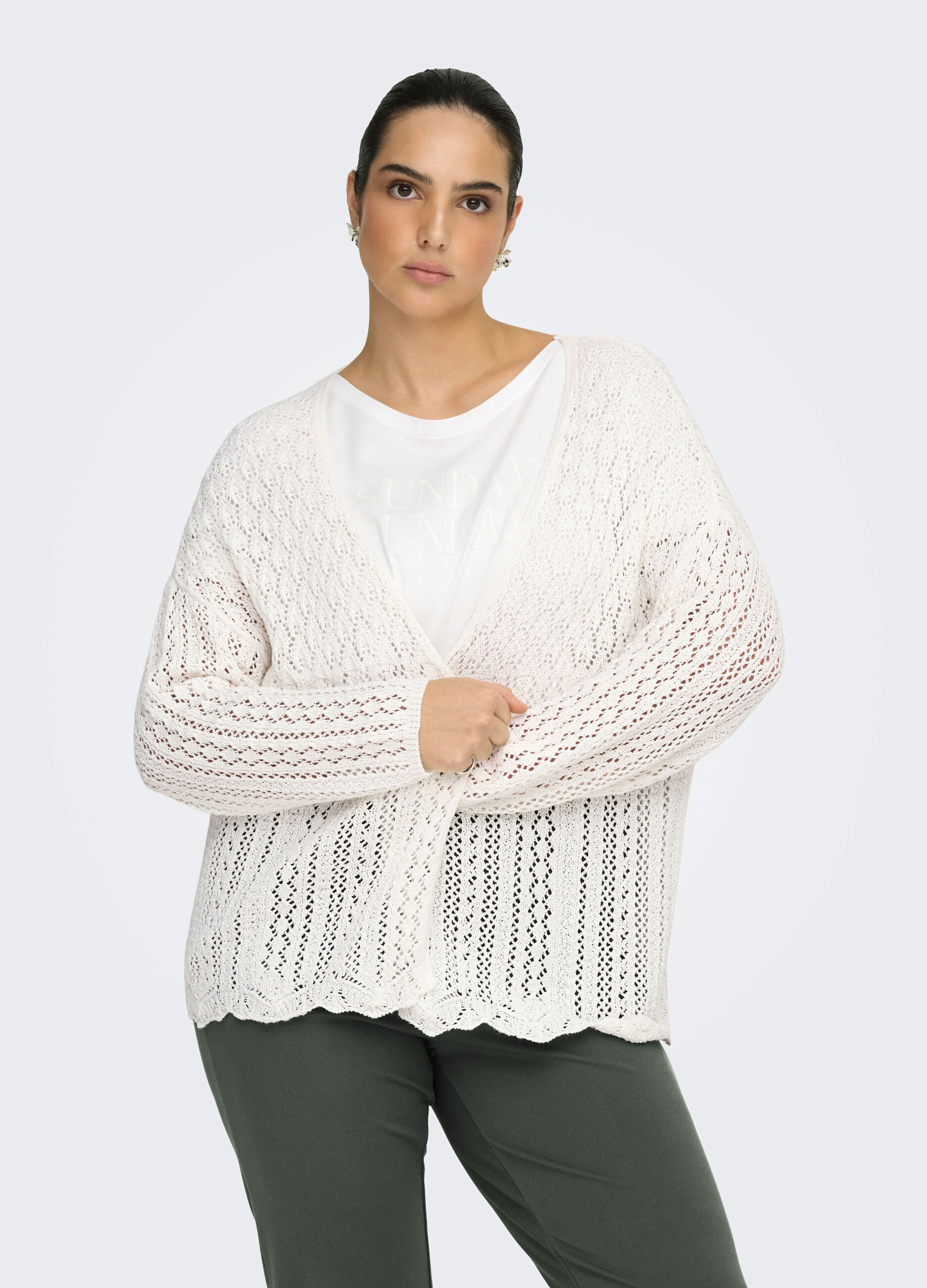 Cardigan con scollo a V_0