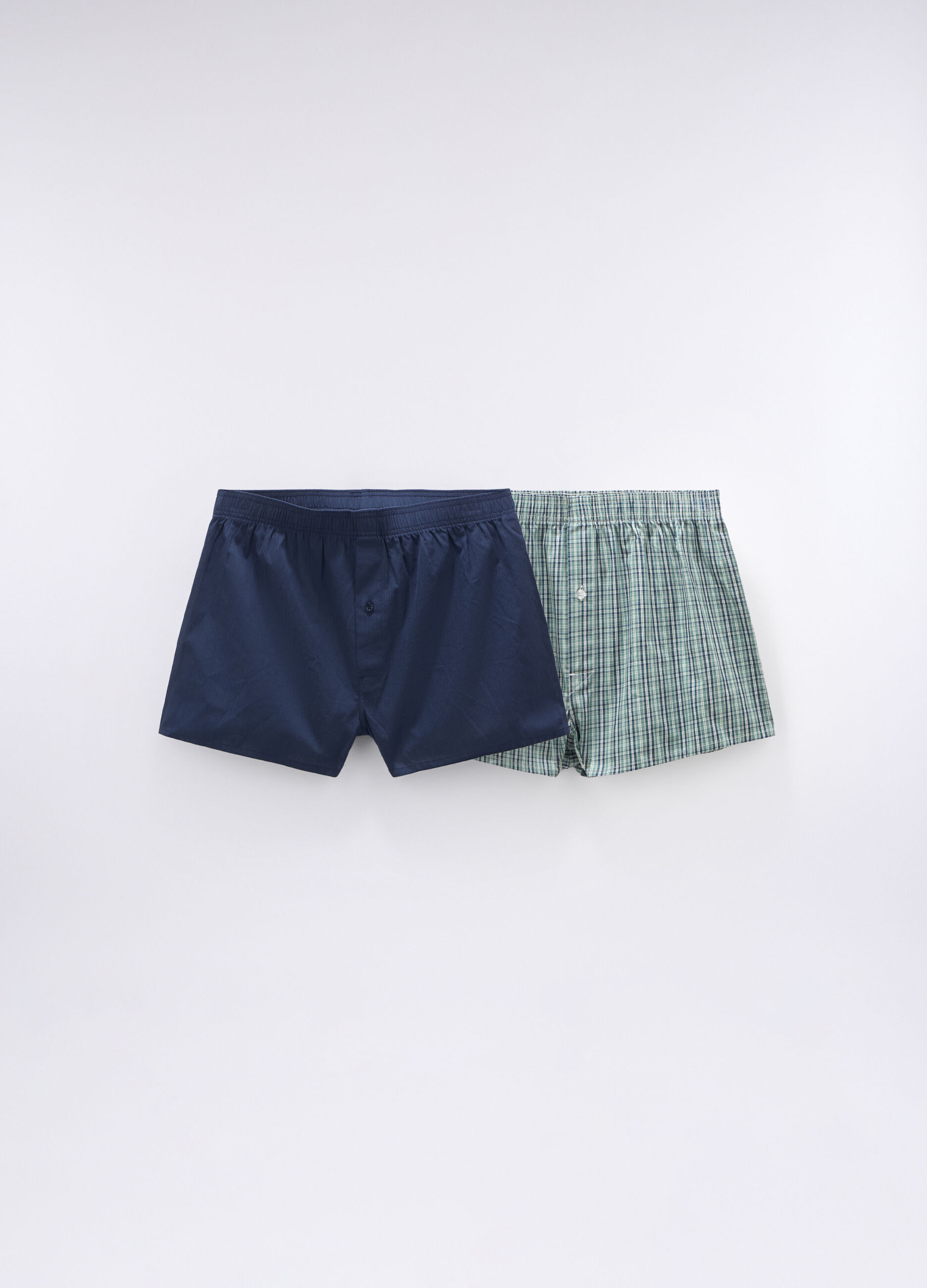 2 pack boxer in tela di cotone a quadri uomo_1