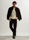 Pantalone cinque tasche in velluto di cotone stretch uomo_4