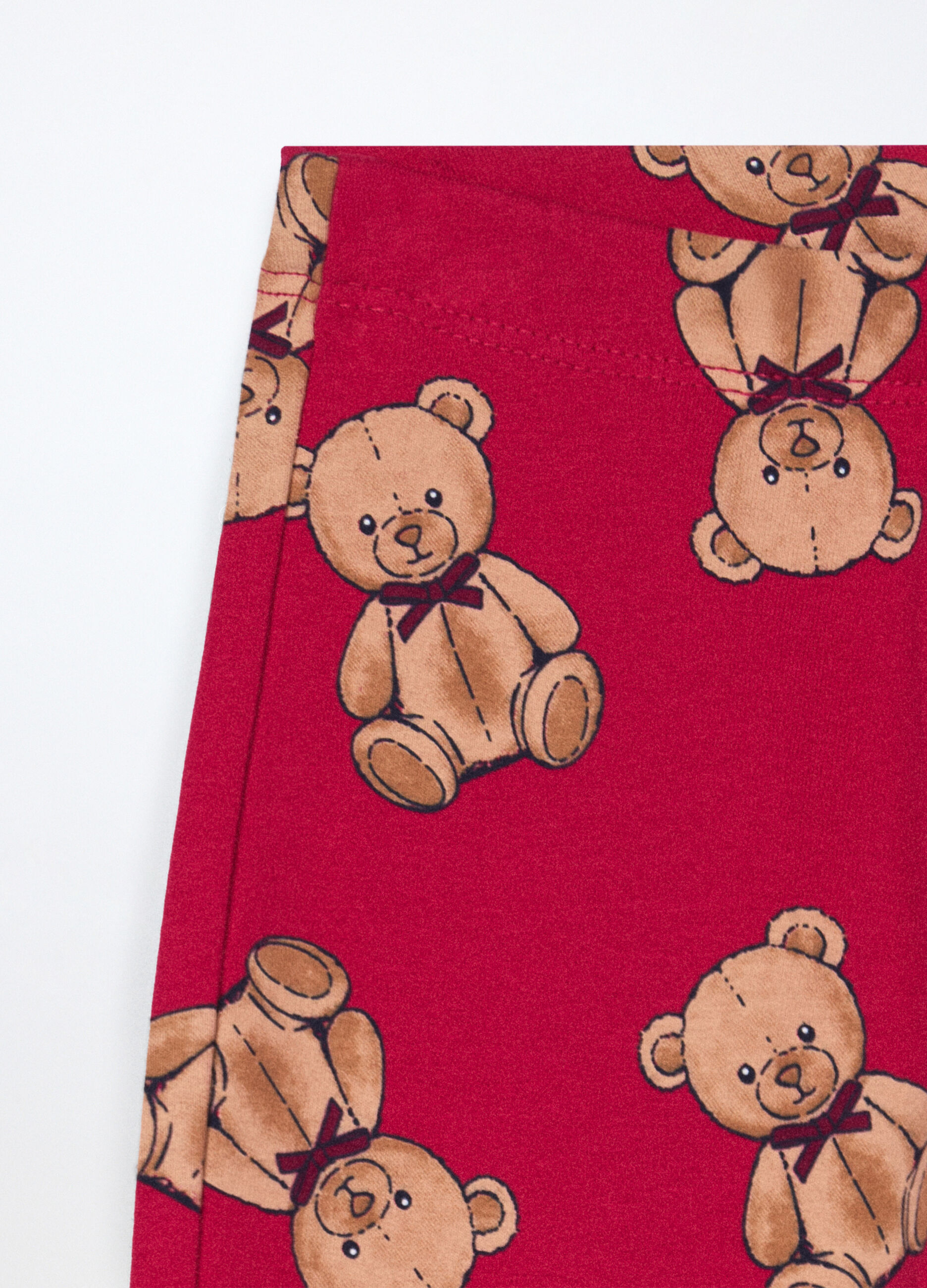 Leggings flare fit in french terry bambina_2