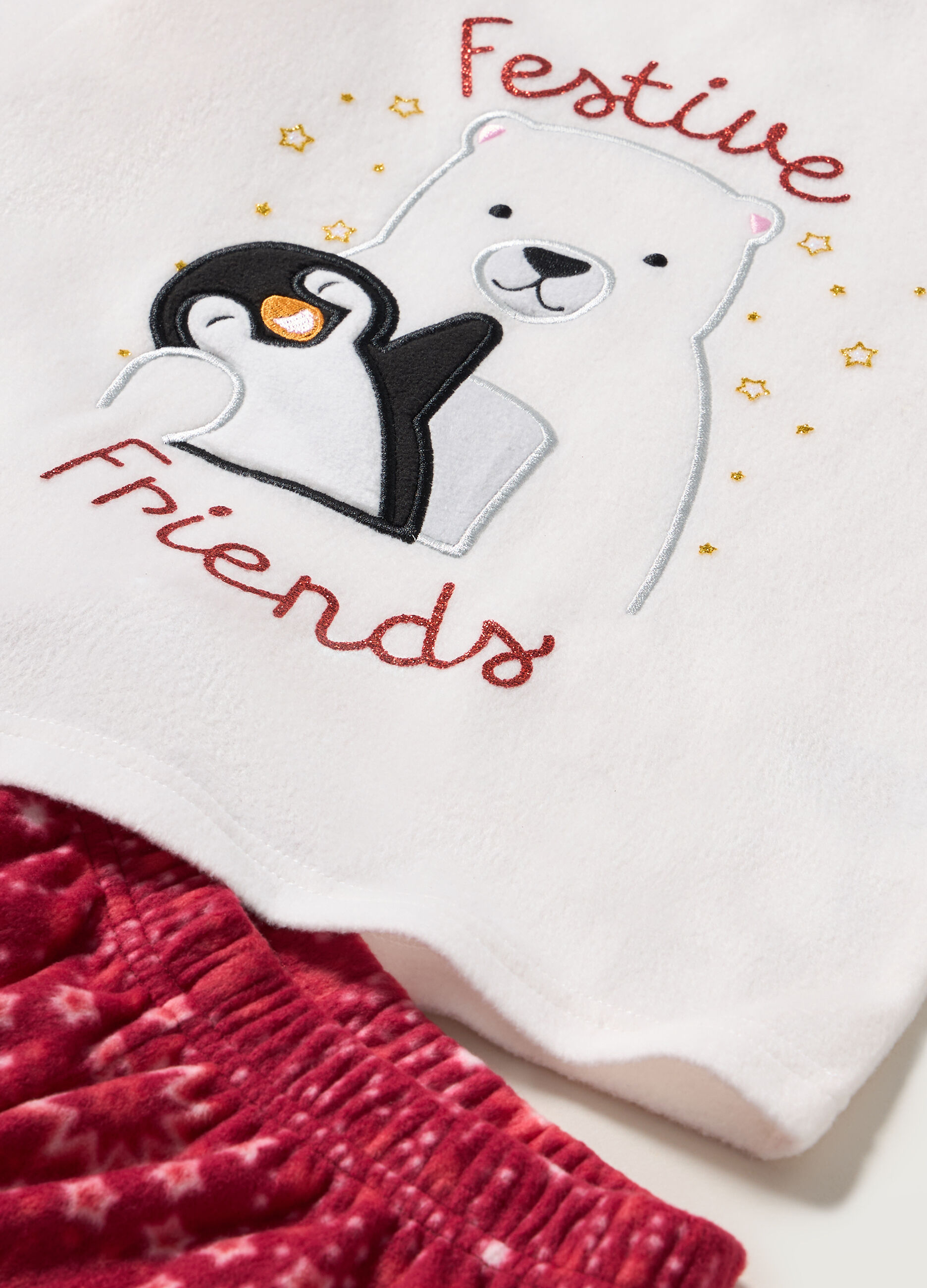 Set pigiama lungo in pile bambina_1