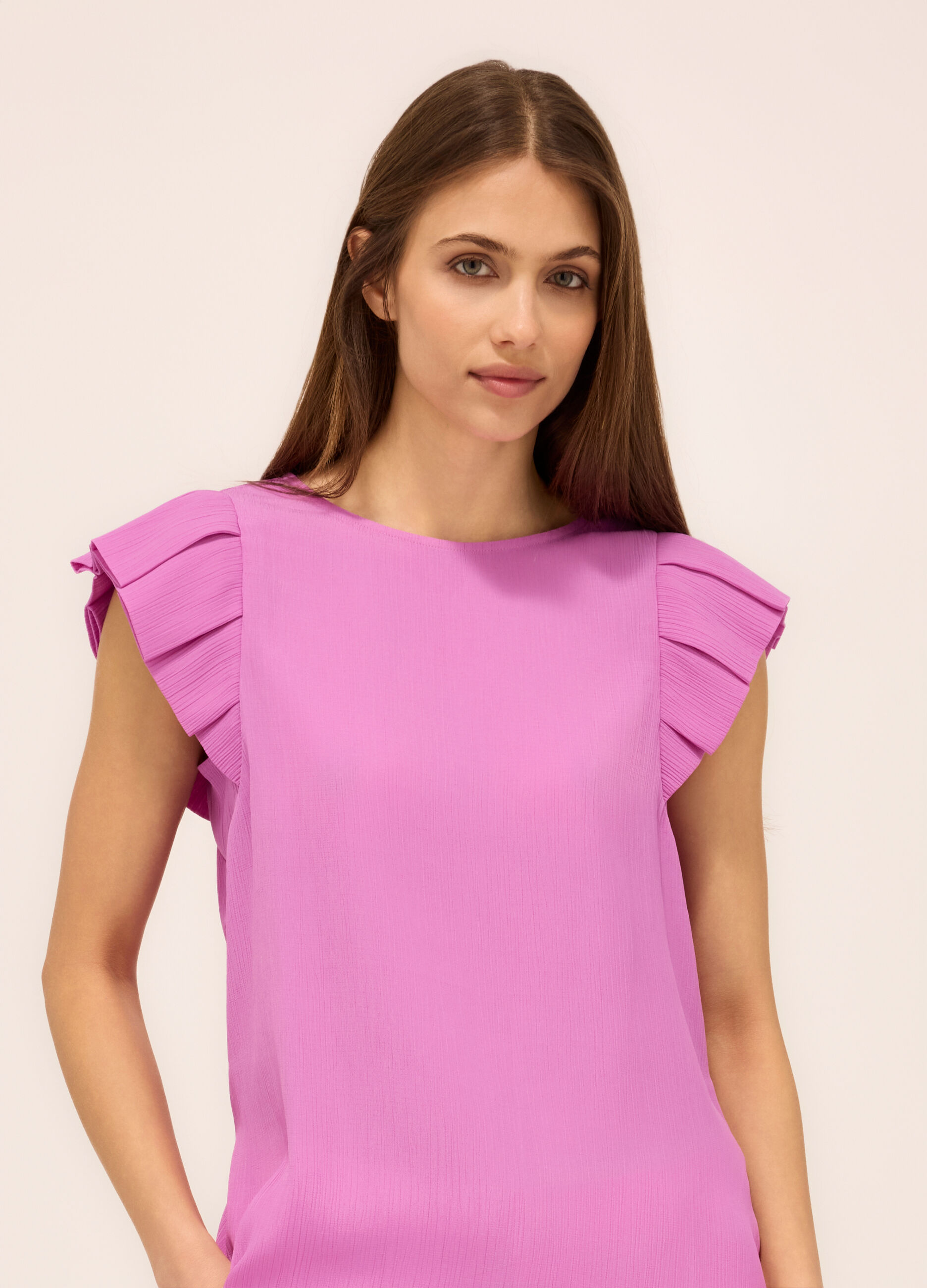 Blusa con maniche ad aletta donna_2