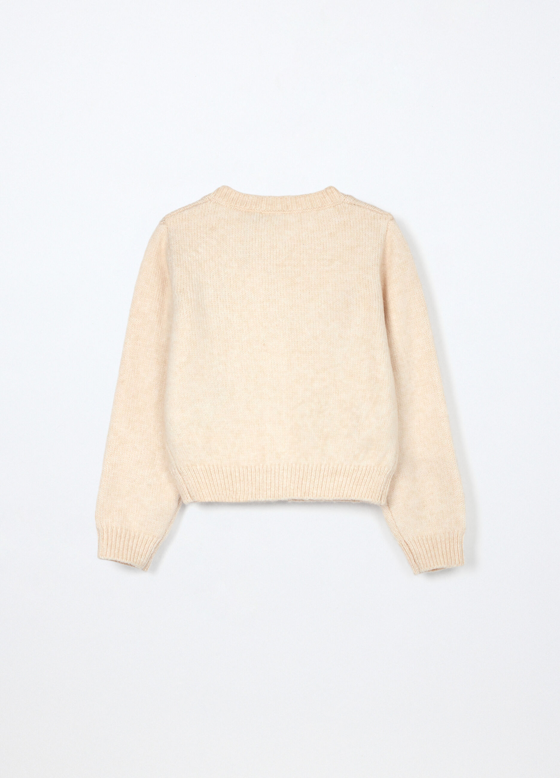 Cardigan jacquard bambina_1