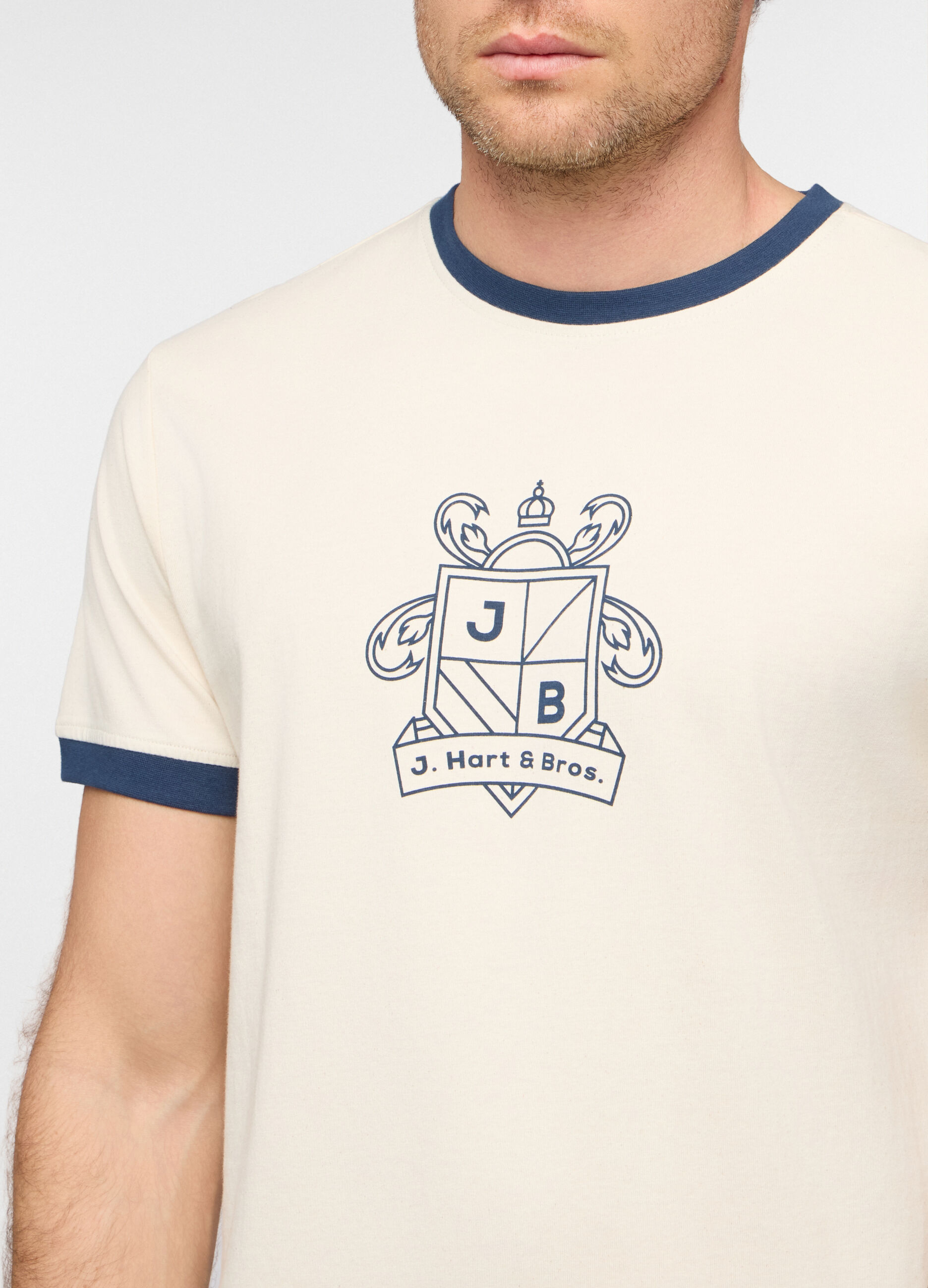 T-shirt girocollo con logo uomo_2