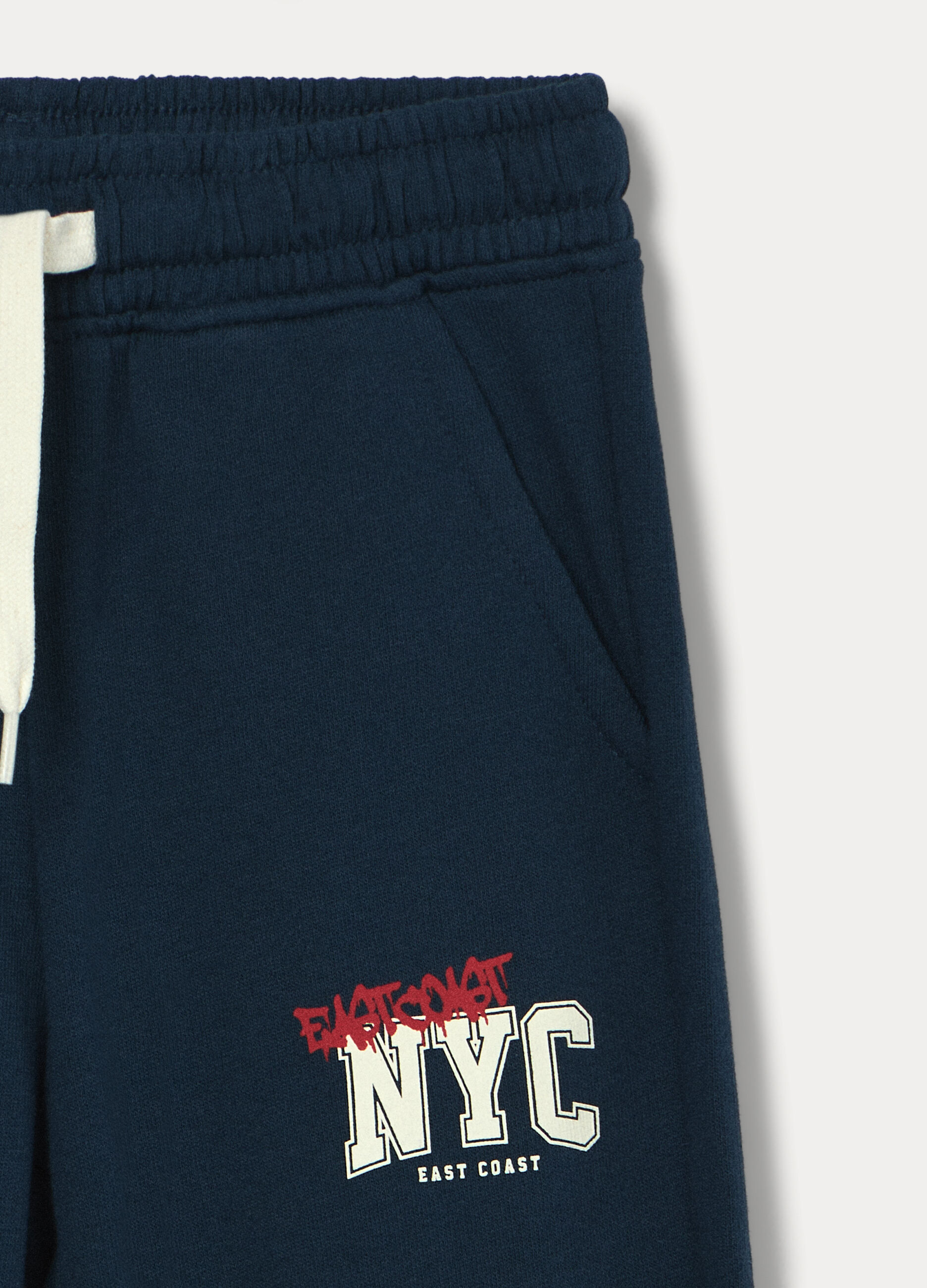 Jogging set in french terry di puro cotone bambino_3