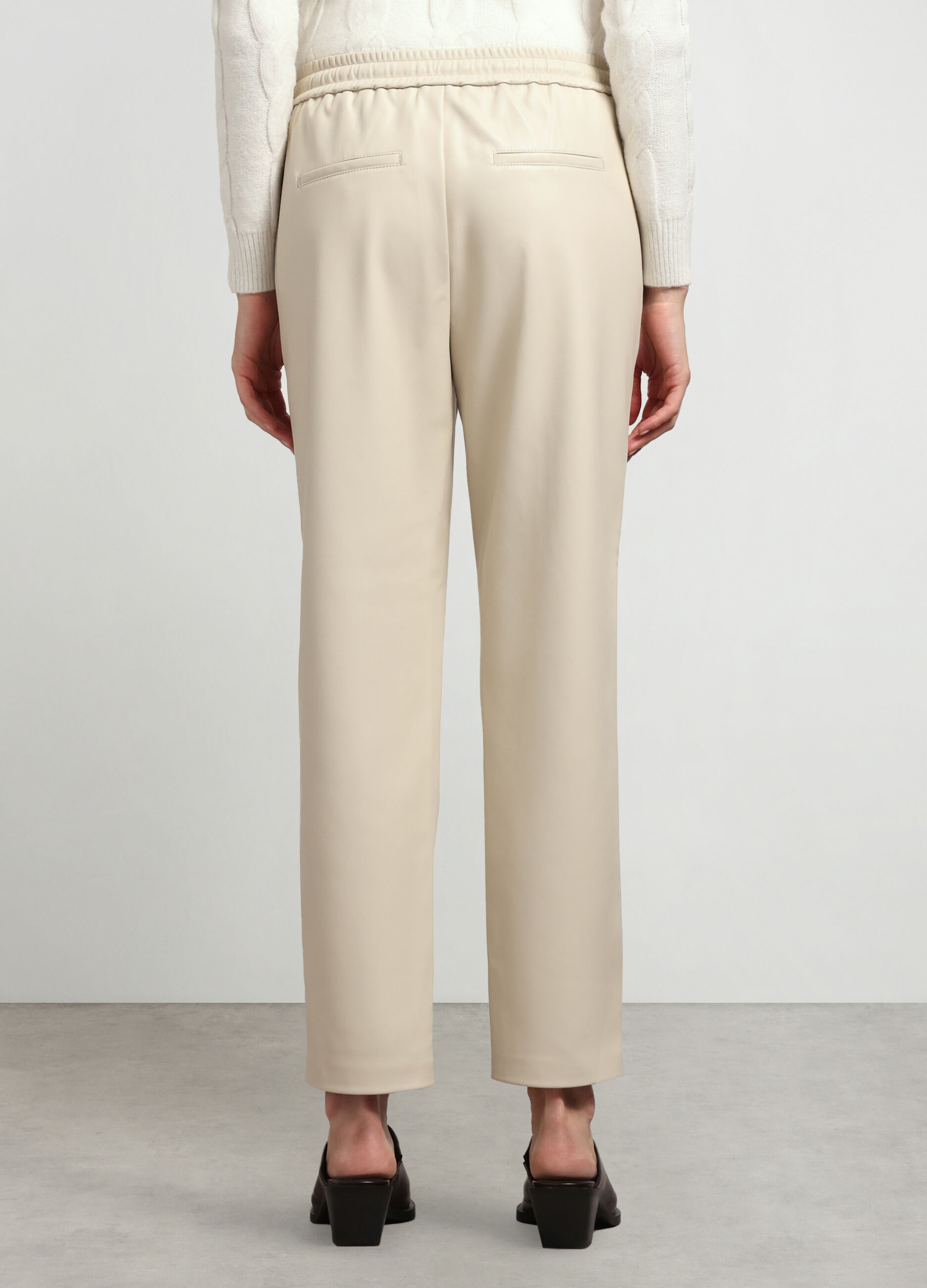 Jogger in eco pelle donna_1