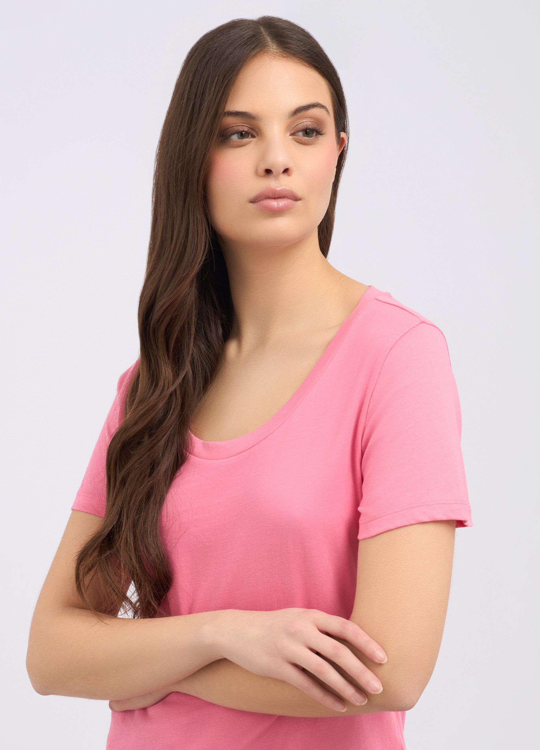 T-shirt in puro cotone donna_2