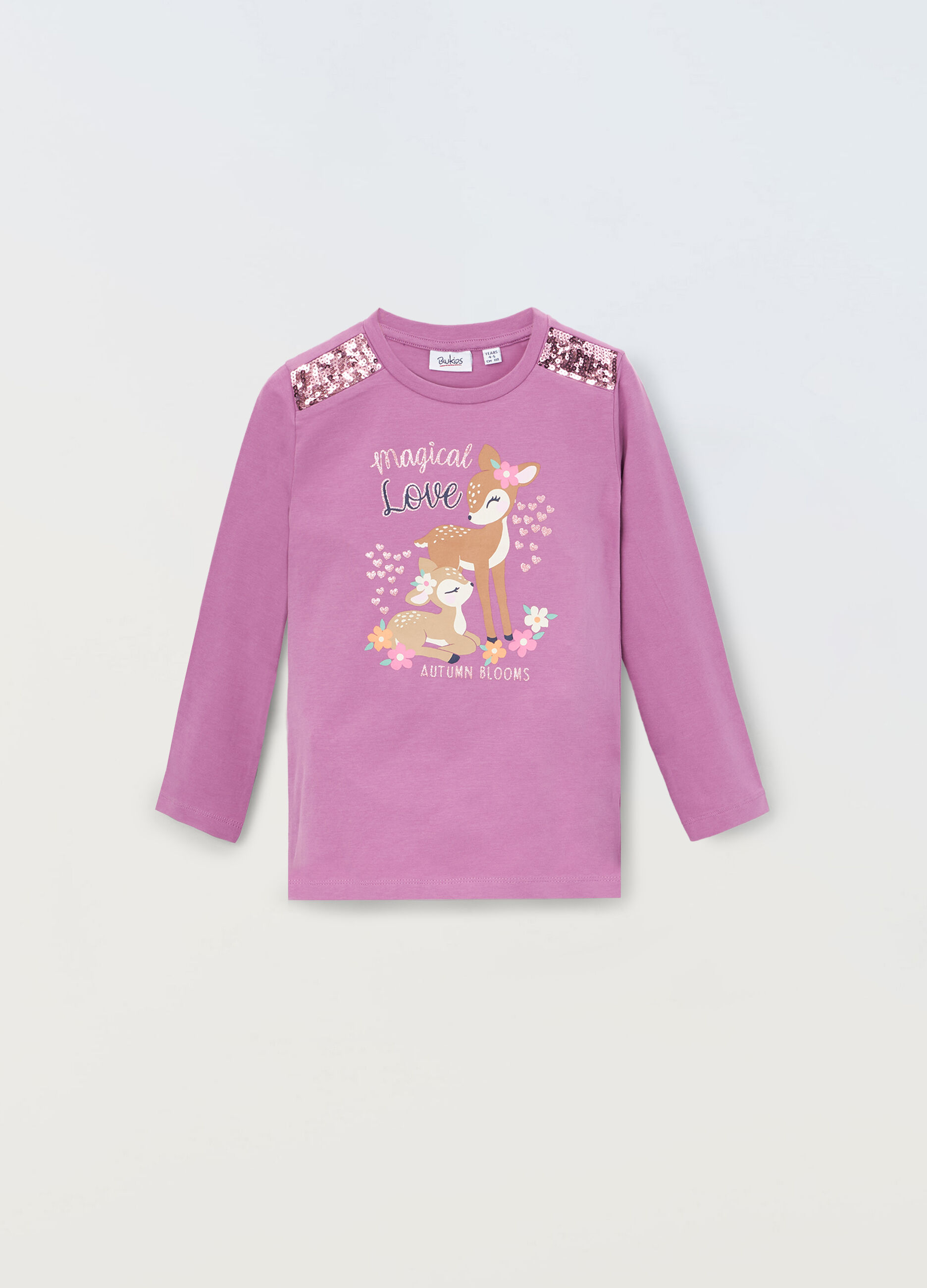 T-shirt in jersey di cotone stretch bambina_0