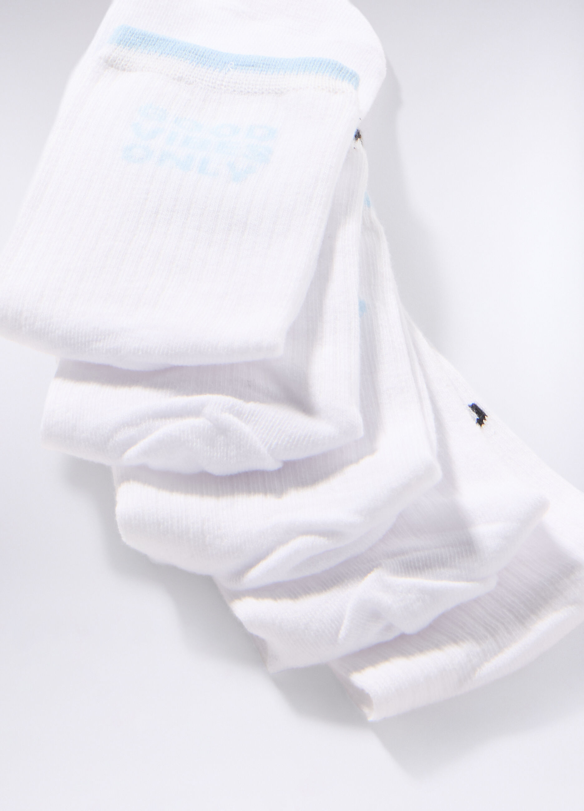 Pack 5 calze in jersey di cotone stretch donna_1