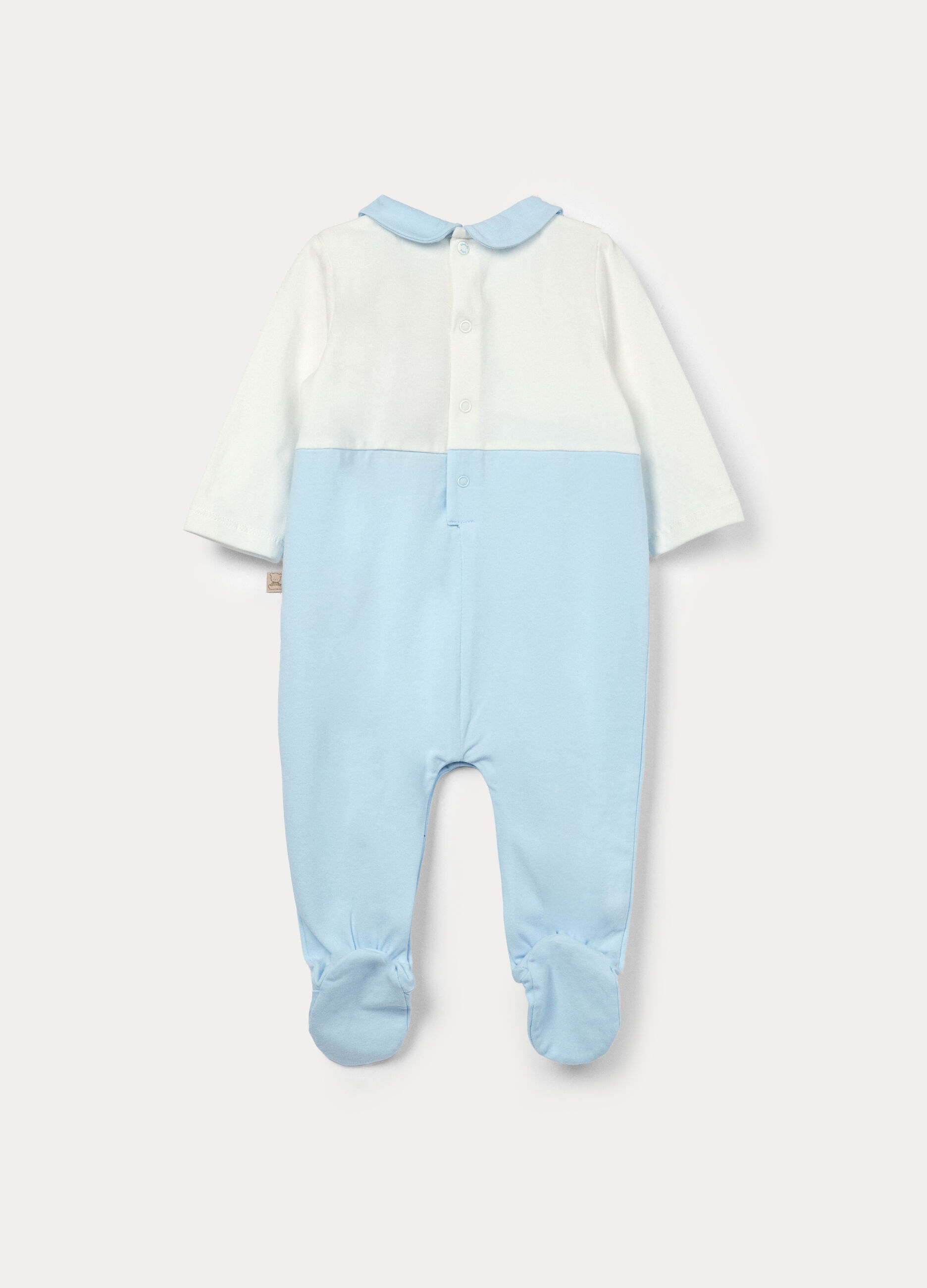 Tutina in jersey di cotone stretch neonato_1