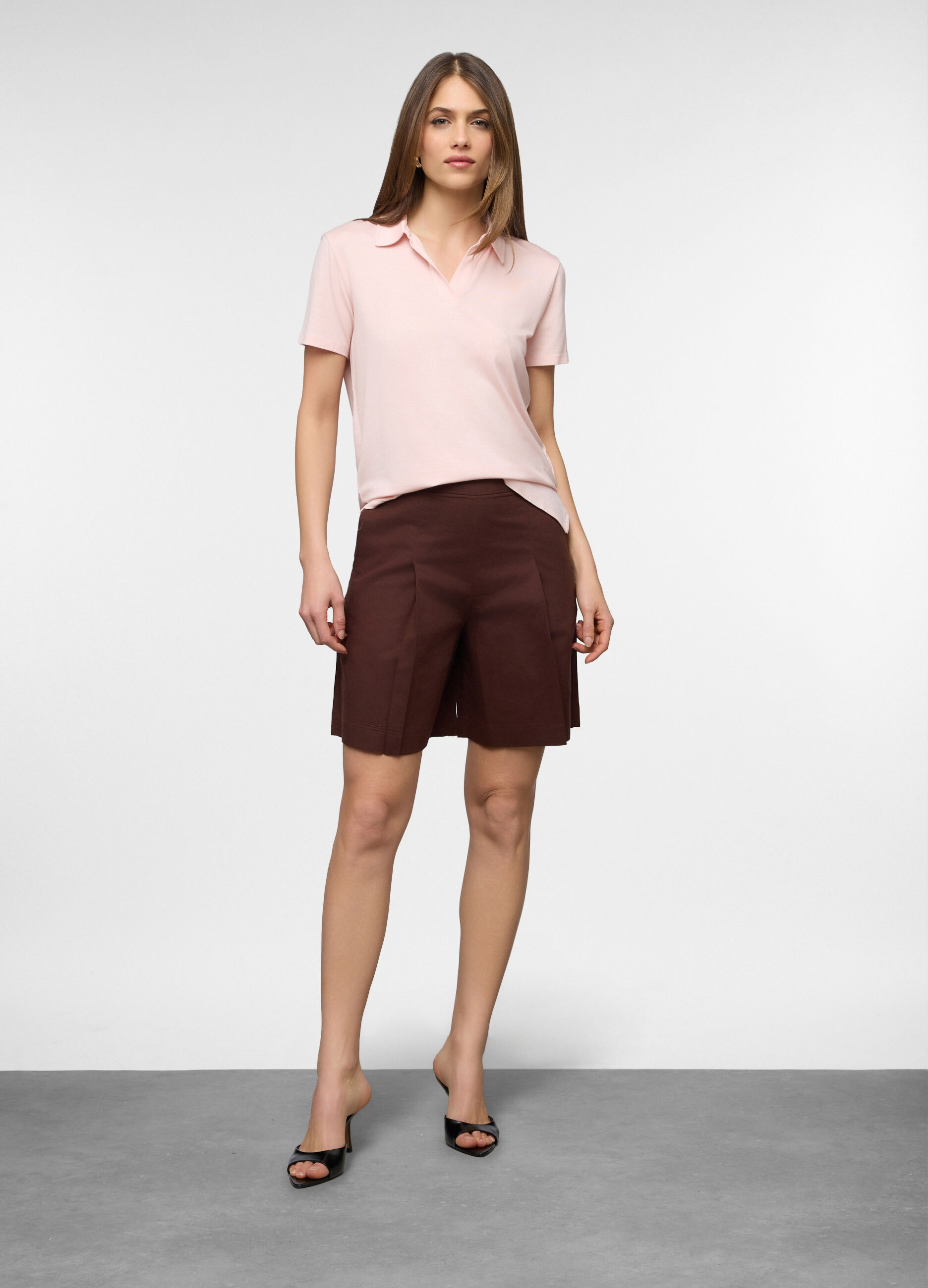 Shorts misto lino donna_0