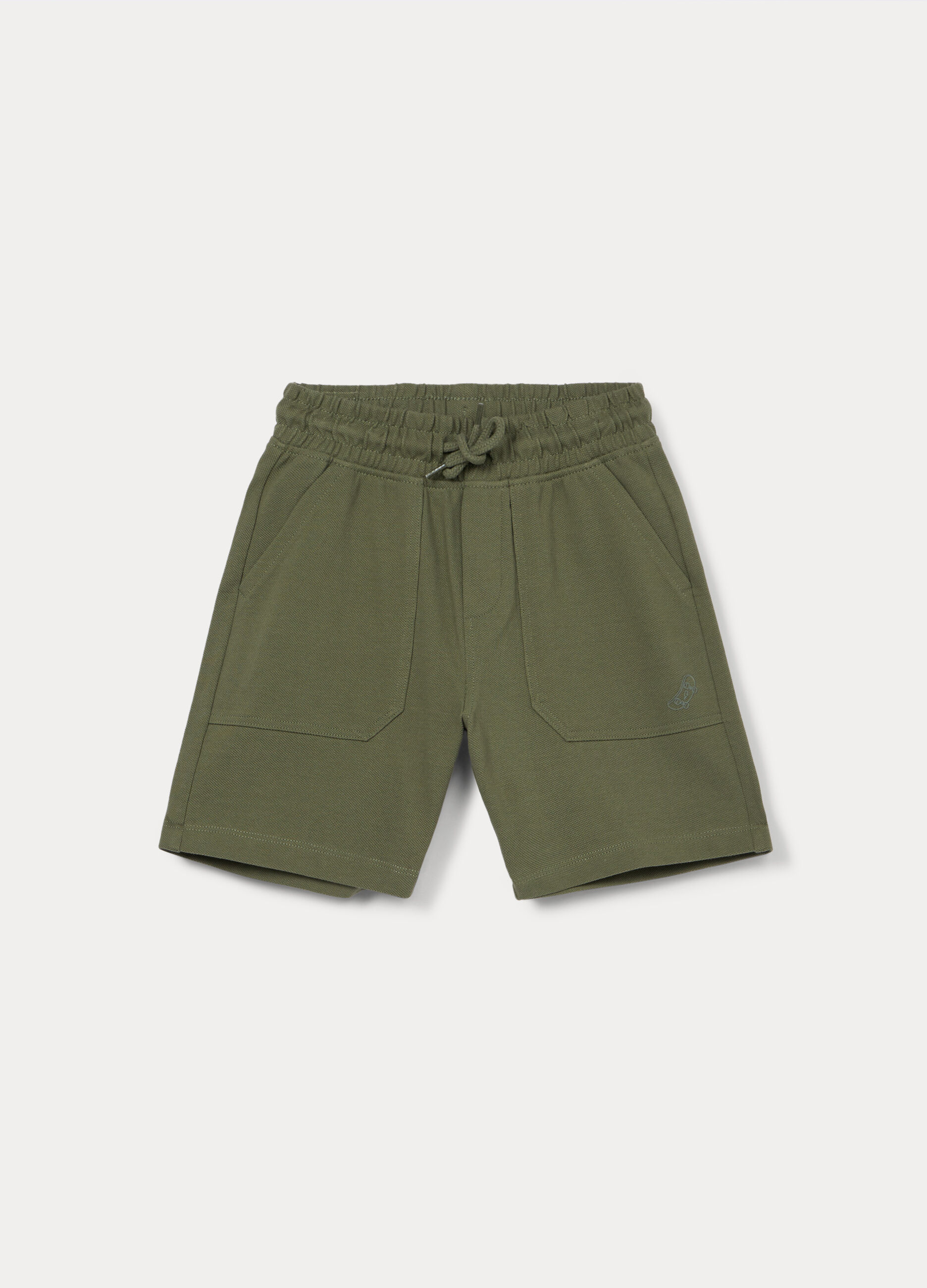 Shorts in puro cotone Piquet bambino_0