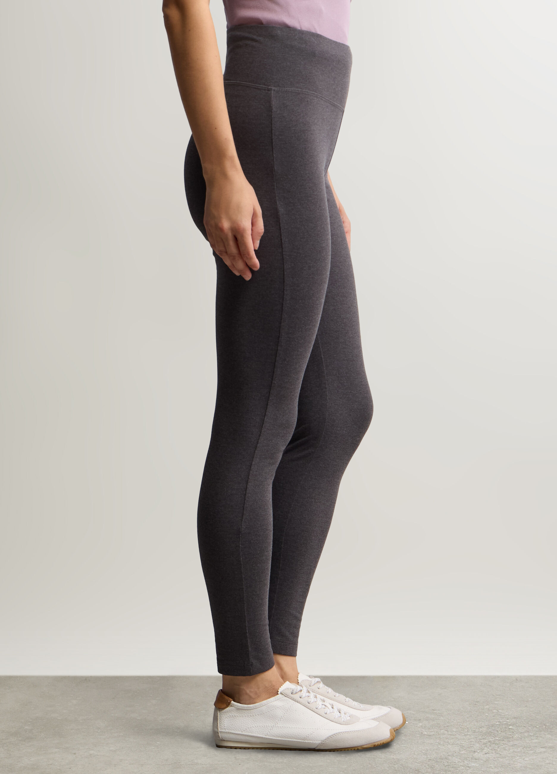 Leggings Skinny Fit in jersey di cotone stretch donna_3