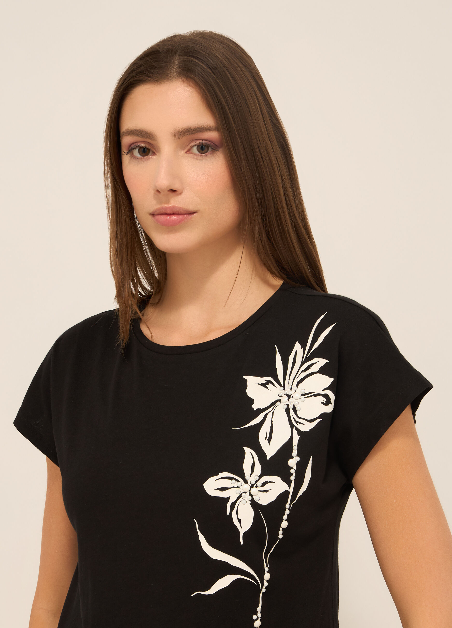 T-shirt in puro cotone donna_2