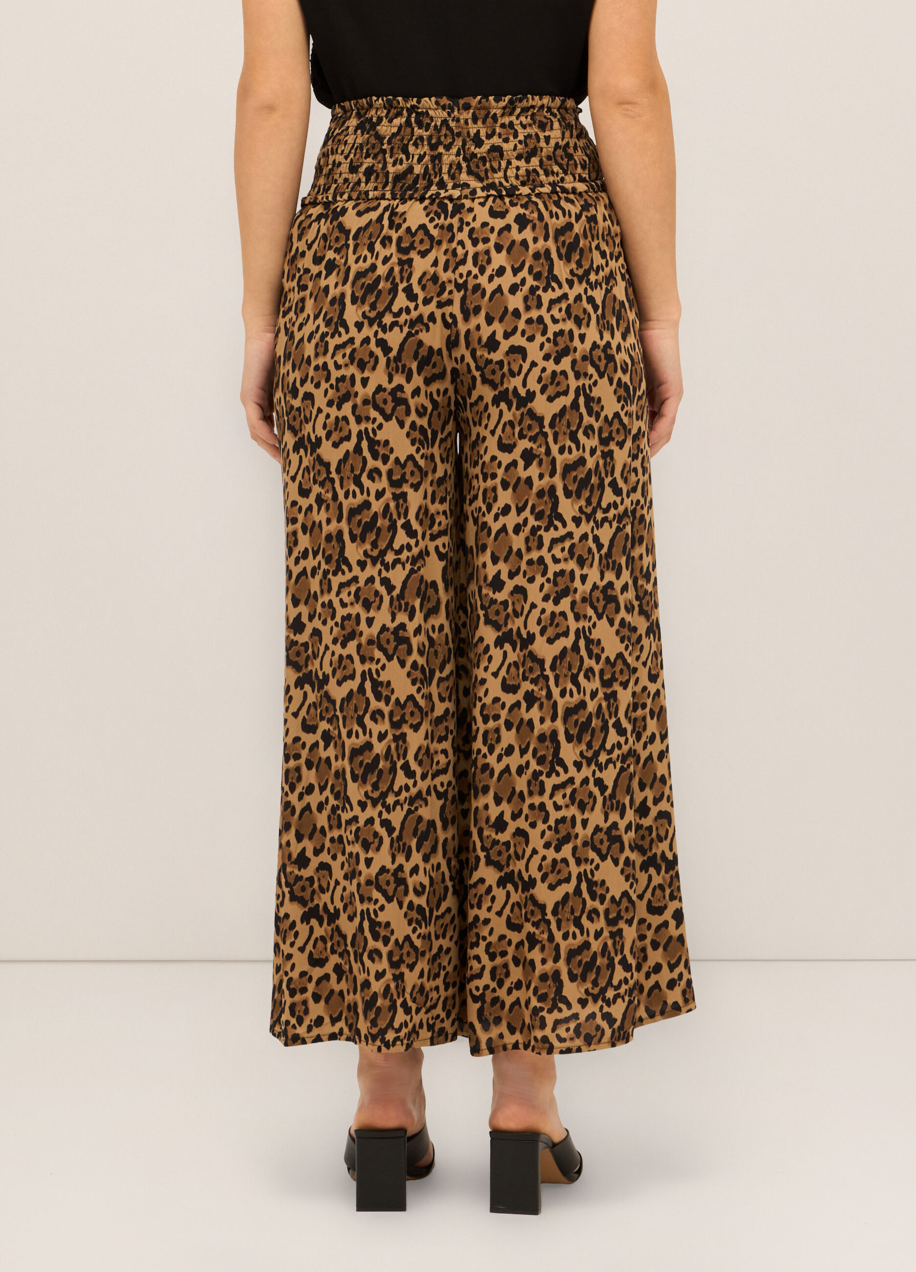 Pantaloni palazzo in pura viscosa donna_1