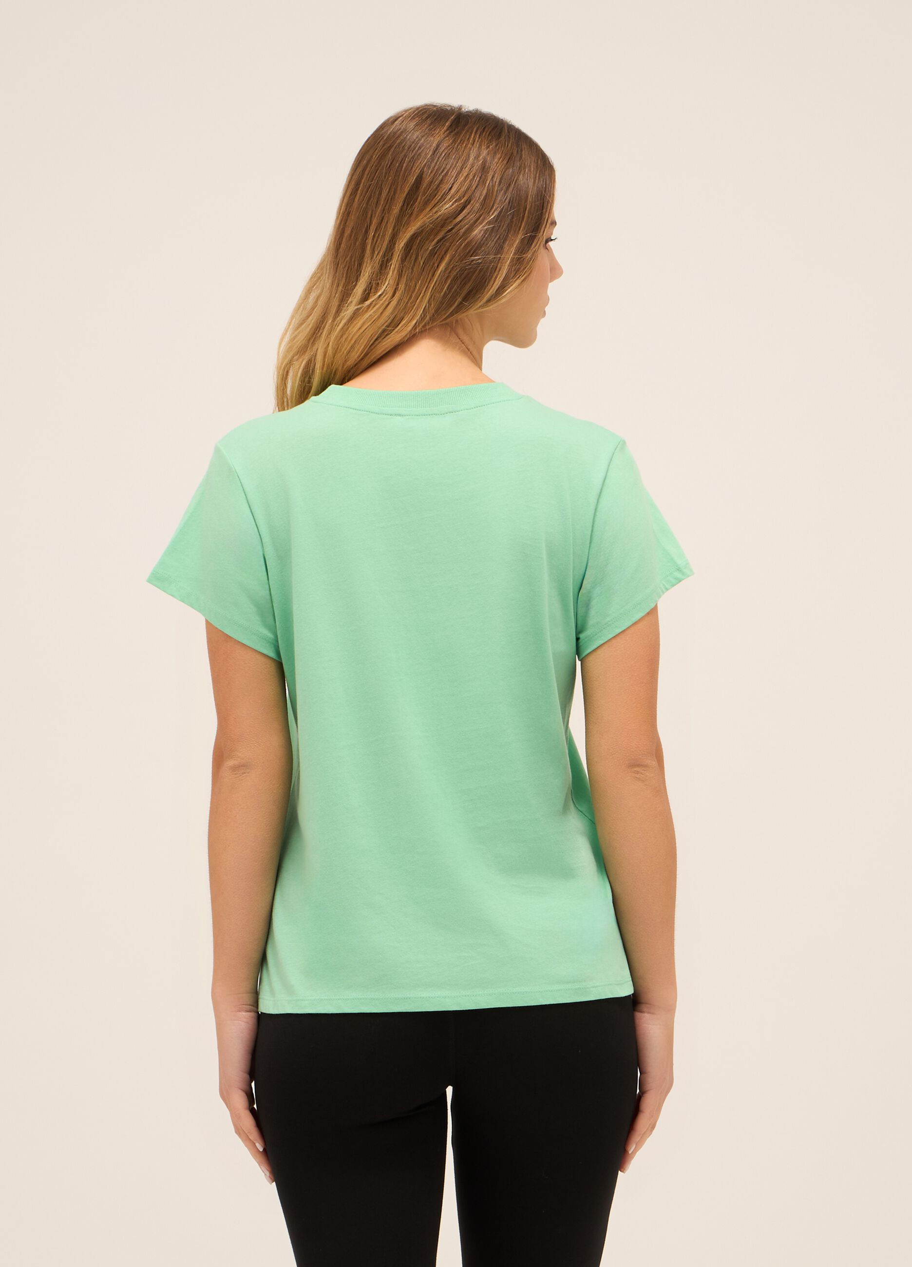 T-shirt in puro cotone donna_1