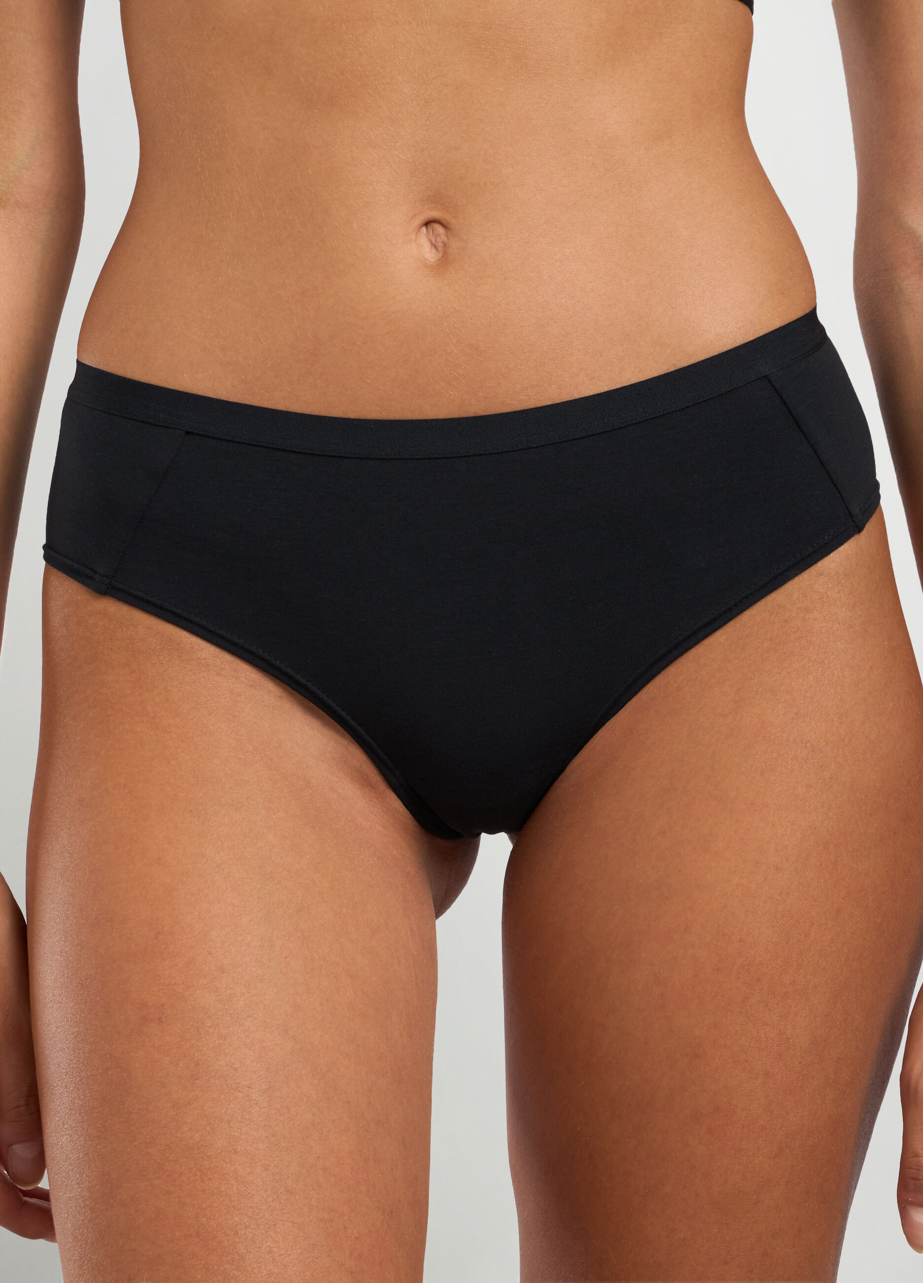 Slip in jersey di cotone stretch donna_2