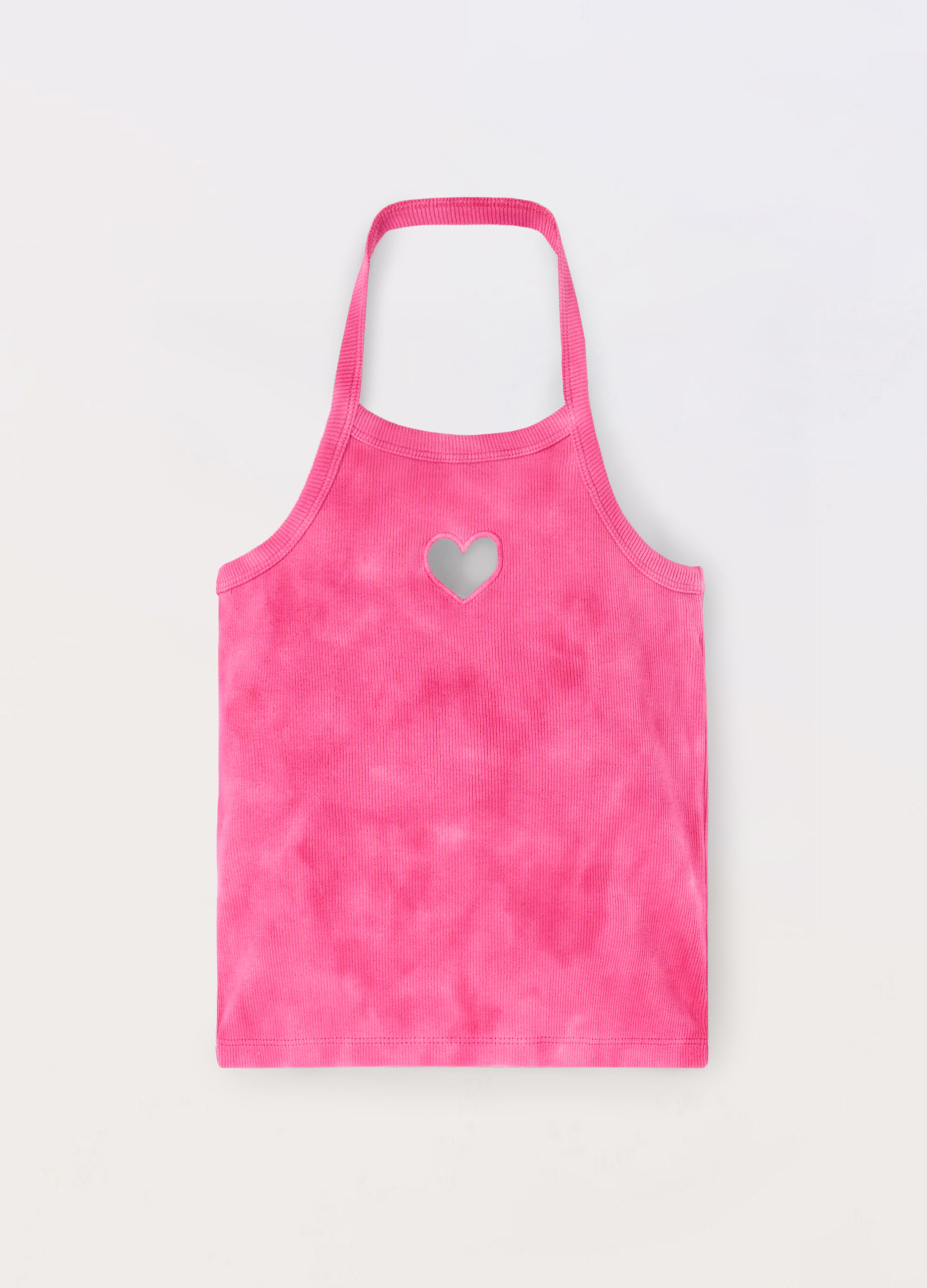 Canotta in costina di cotone stretch ragazza_0