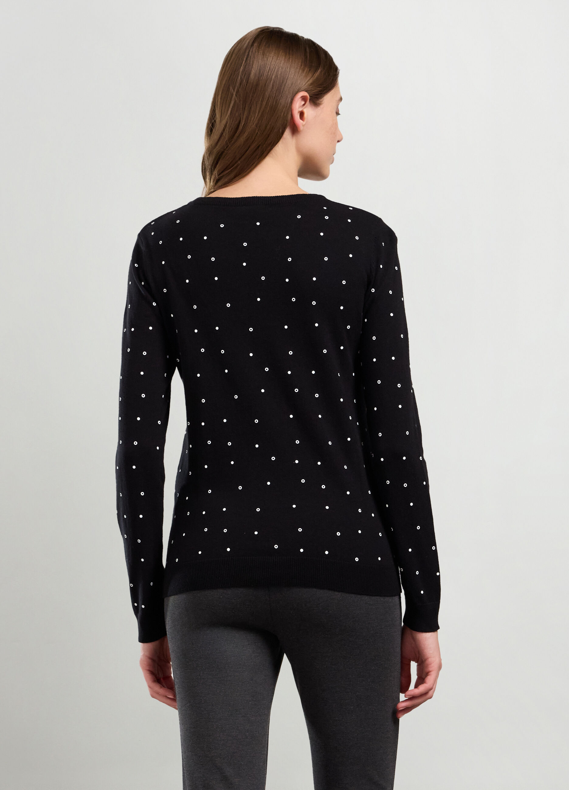 Girocollo tricot misto cotone donna_1