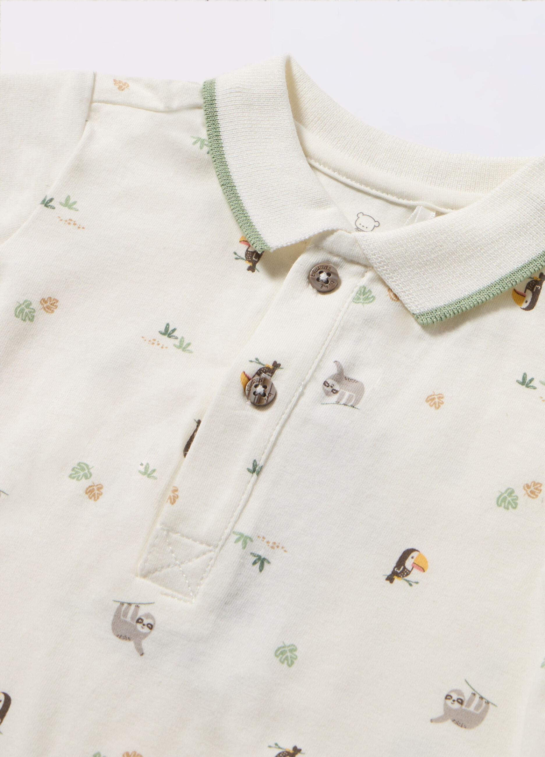 Polo in jersey di cotone stretch neonato_1