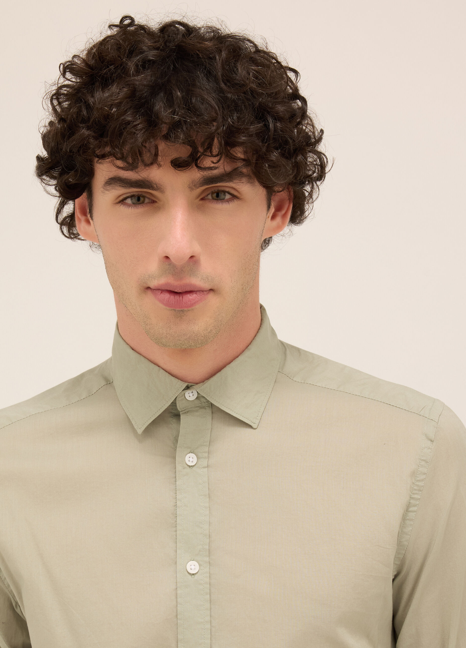 Camicia regular fit in cotone uomo_2