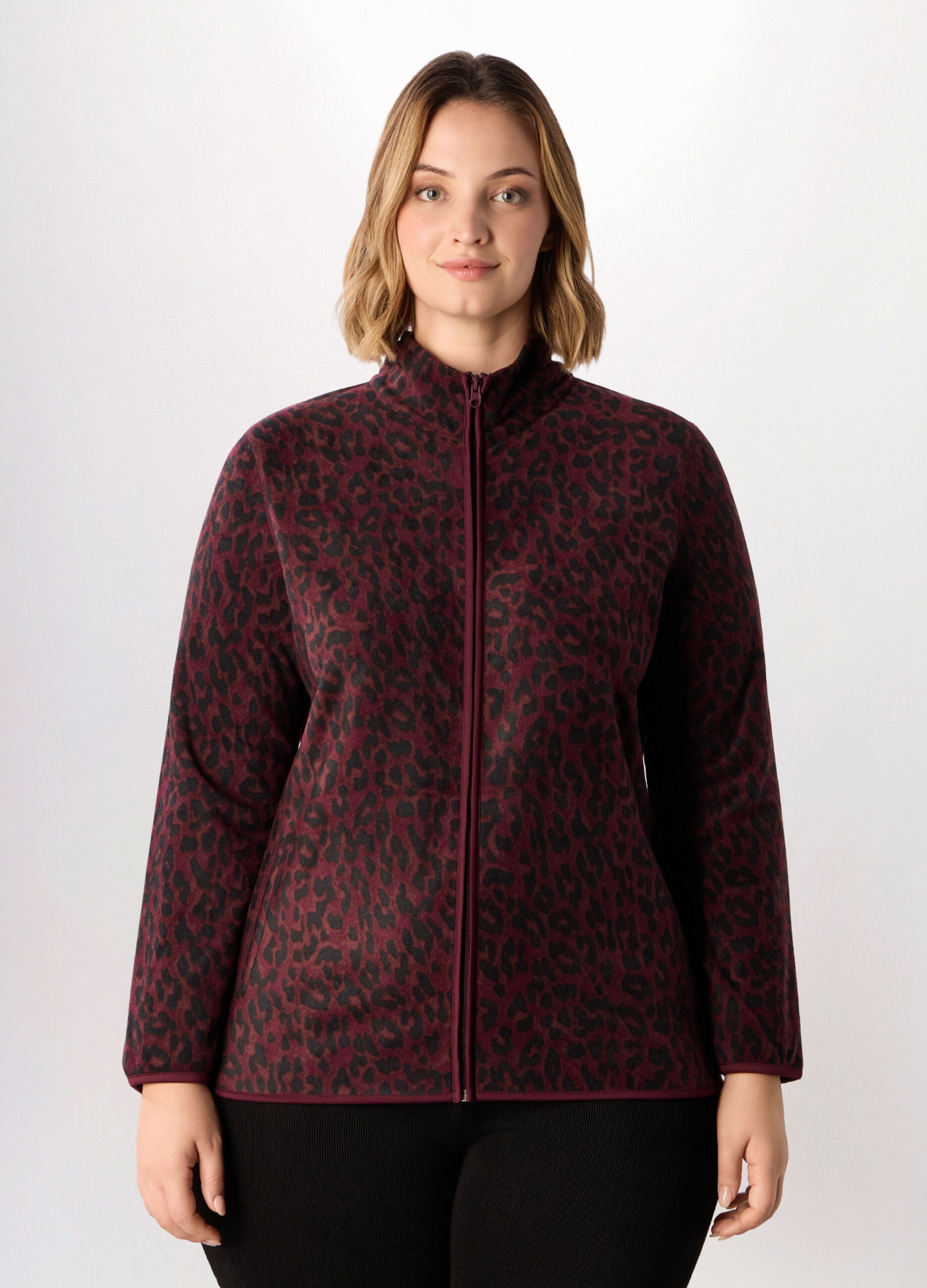 Felpa in pile donna curvy_0