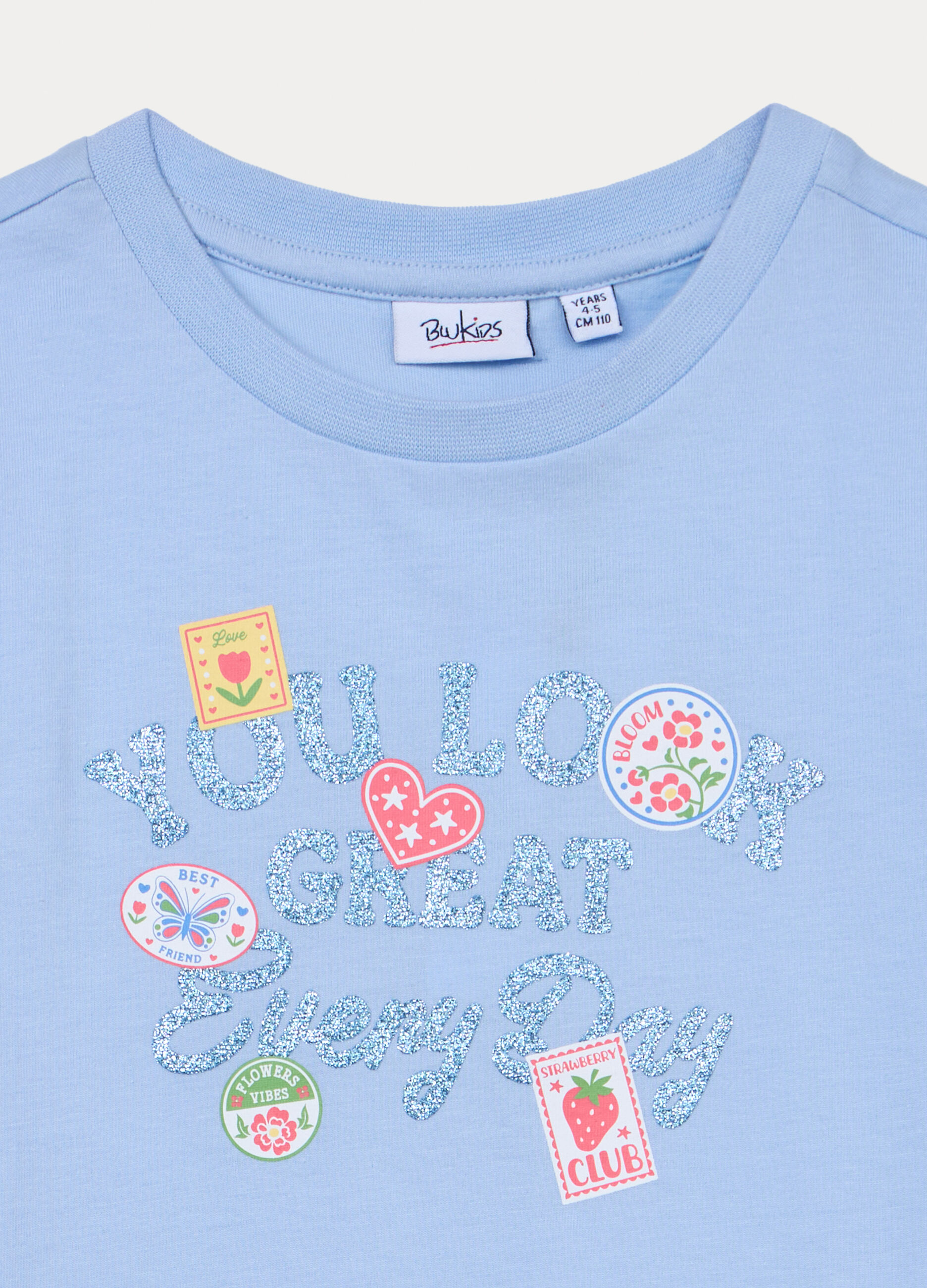 T-shirt in jersey di puro cotone bambina_2