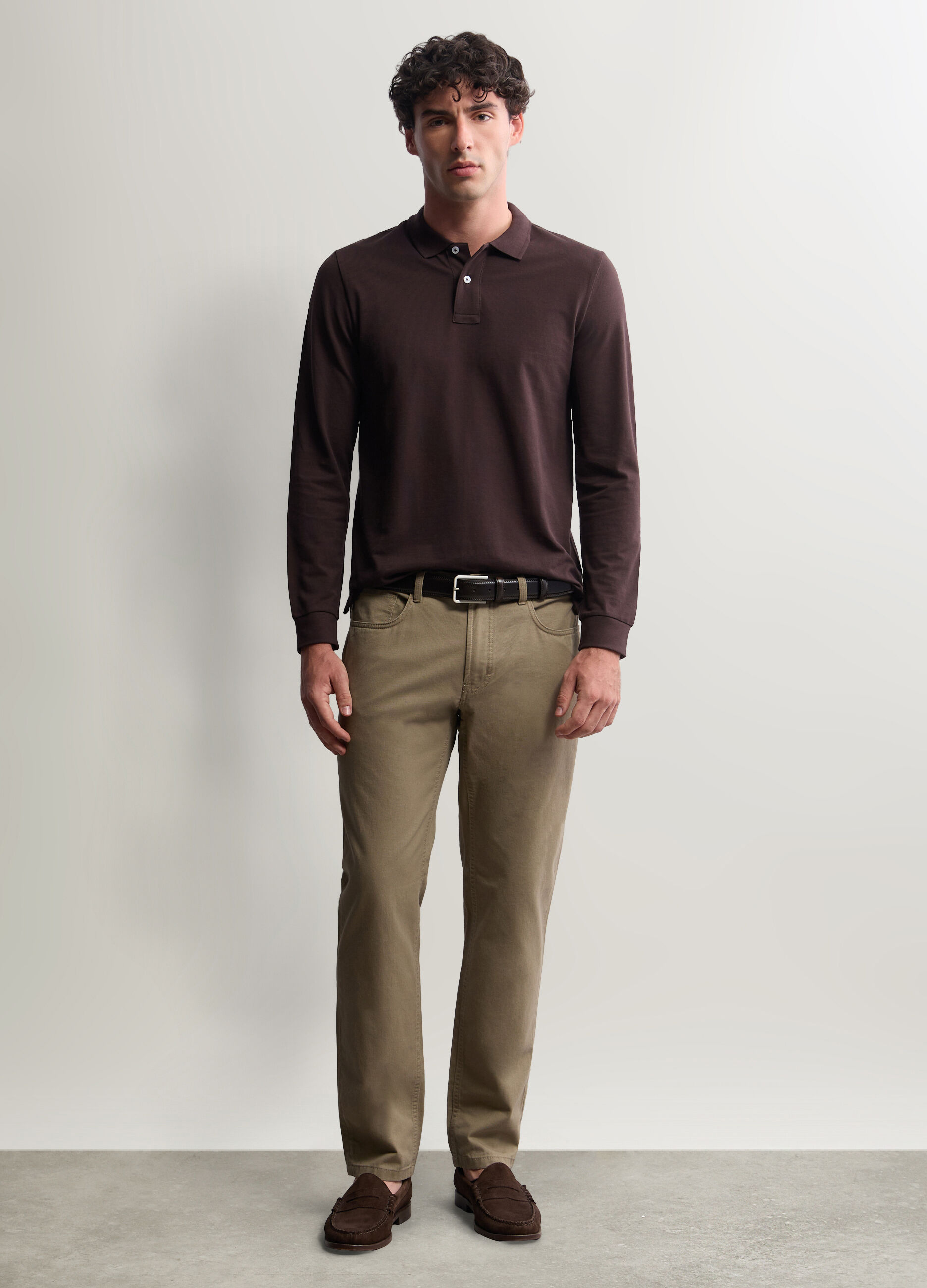 Pantaloni 5 tasche in cotone uomo_0