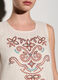 Abito corto misto lino donna_3