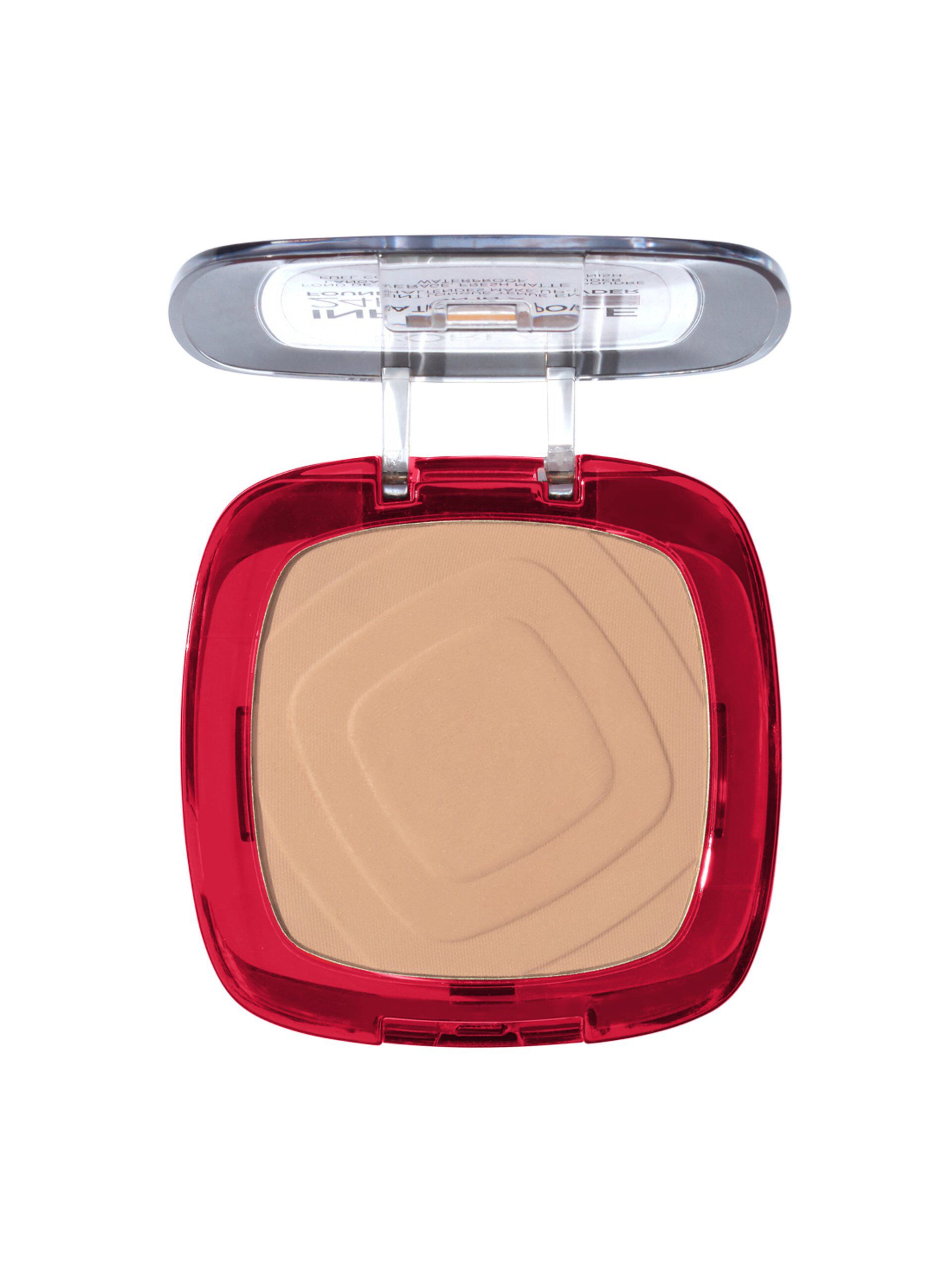 L'Oréal Paris Fondotinta compatto Infaillible 24H Fresh Wear, Formula in Polvere a Lunga Tenuta, Mask-Friendly, Low-Transfer e Waterproof, Copre come un fondotinta e opacizza come una polvere, 130 Beige Peau/True Beige.